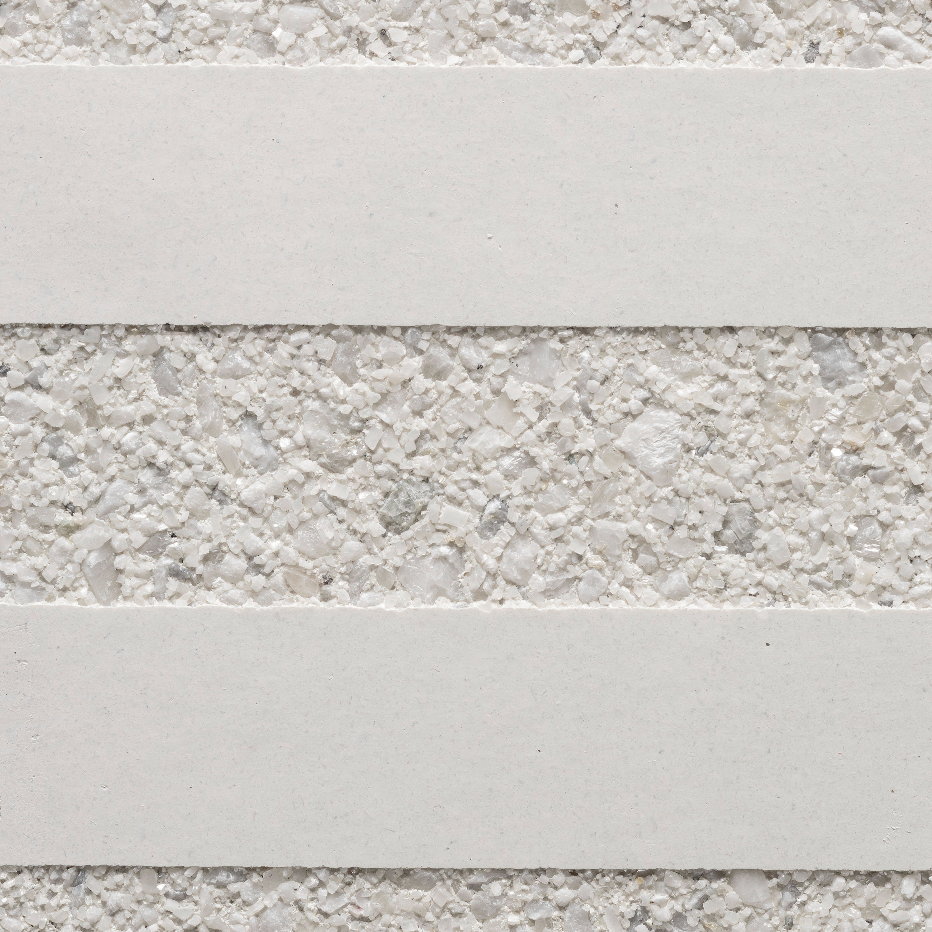 Display product GCGeo Stripes Horizontal white cement - white aggregate from manufacturer Graphic Concrete