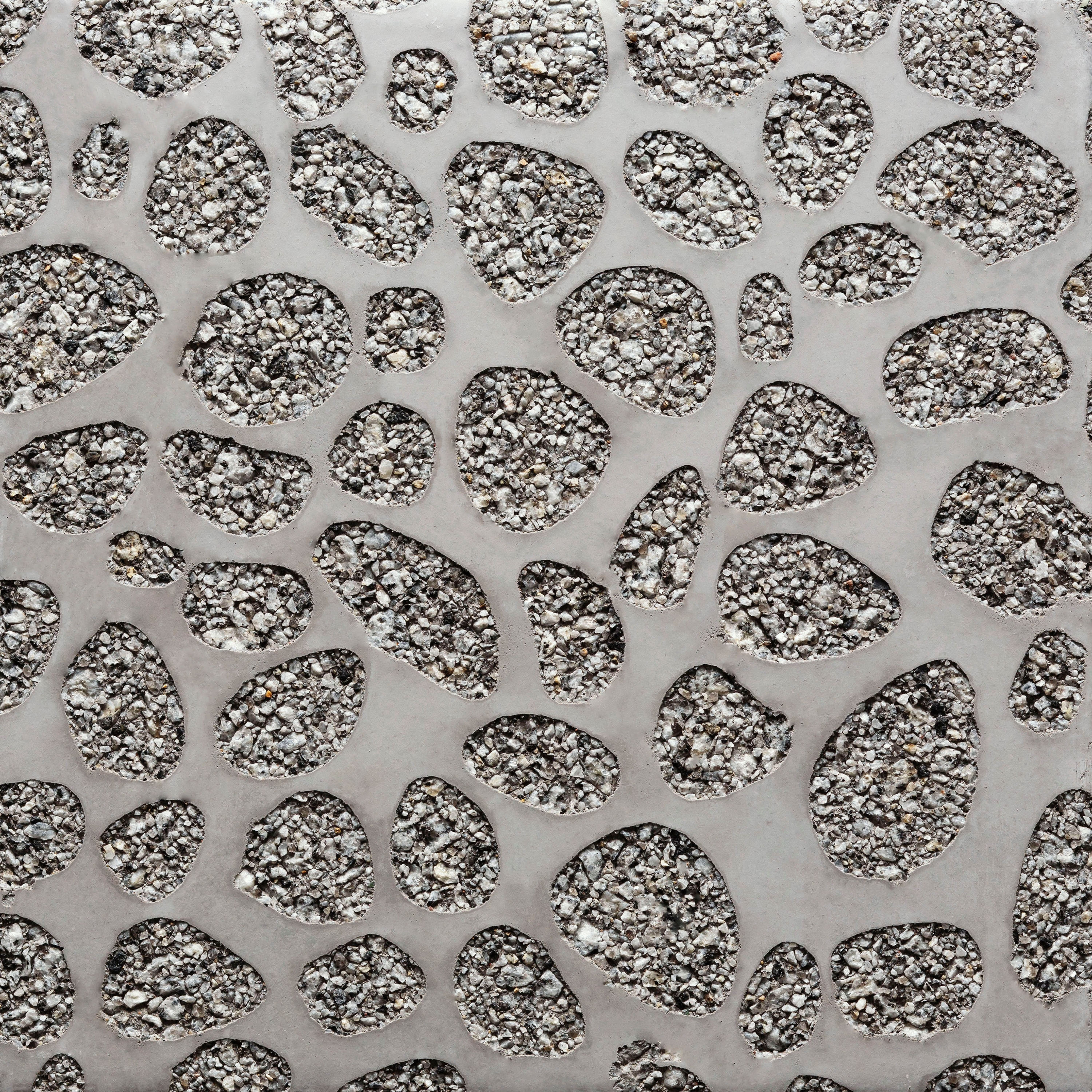 Afficher le produit GCNature Pebbles25 nega grey cement - grey aggregate du fabricant Graphic Concrete