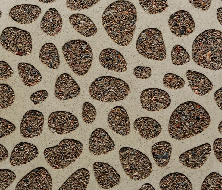GCNATURE PEBBLES25 NEGA GREY CEMENT - NATURAL AGGREGATE - Exposed ...
