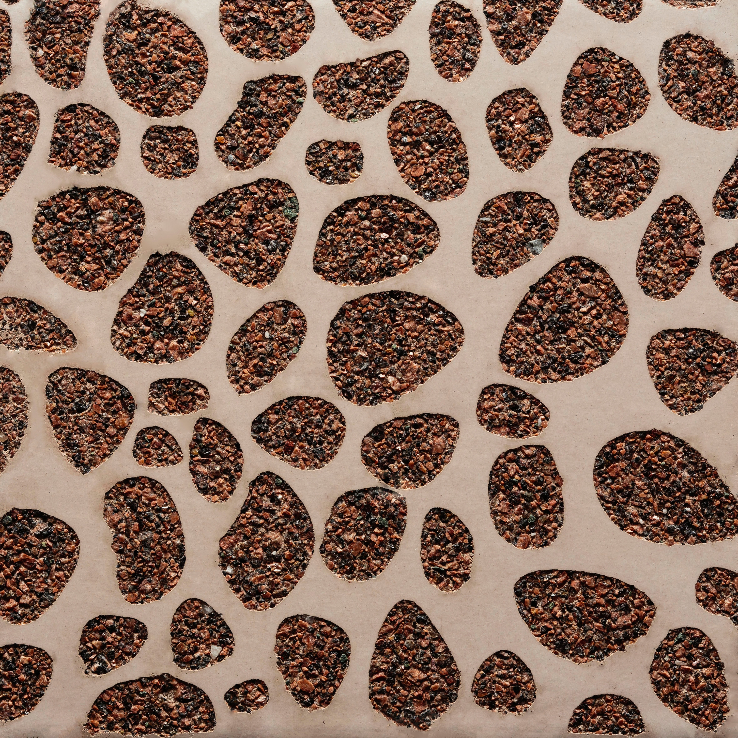 Mostrar el producto GCNature Pebbles25 nega red cement - red aggregate del fabricante Graphic Concrete