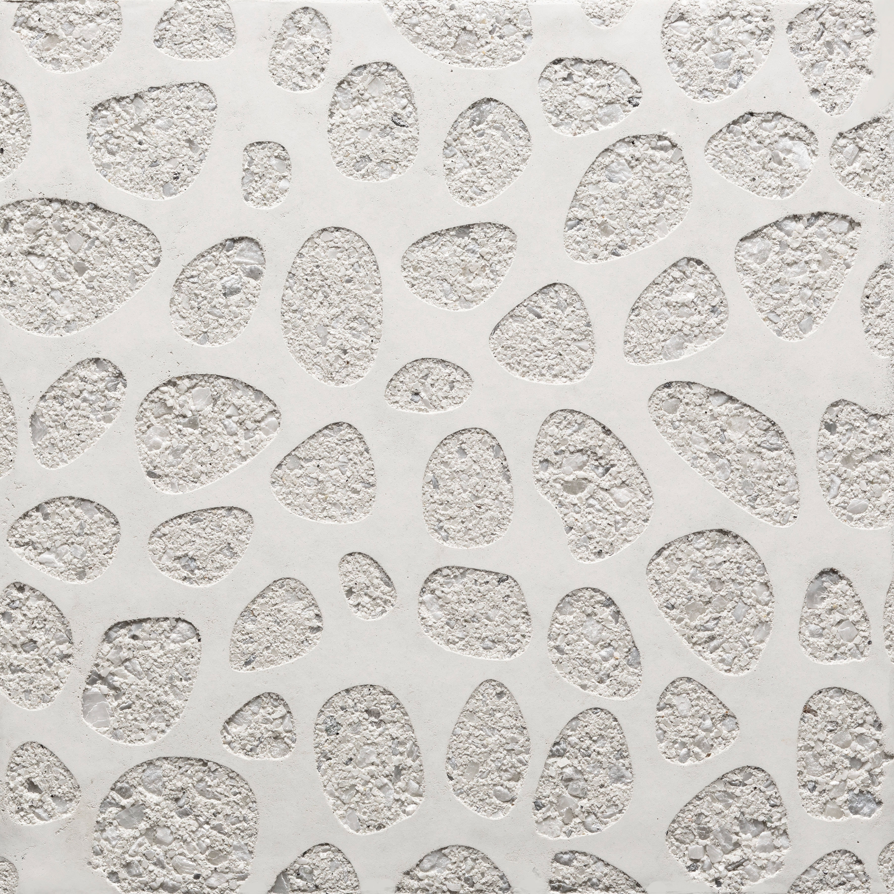Afficher le produit GCNature Pebbles25 nega white cement - white aggregate du fabricant Graphic Concrete