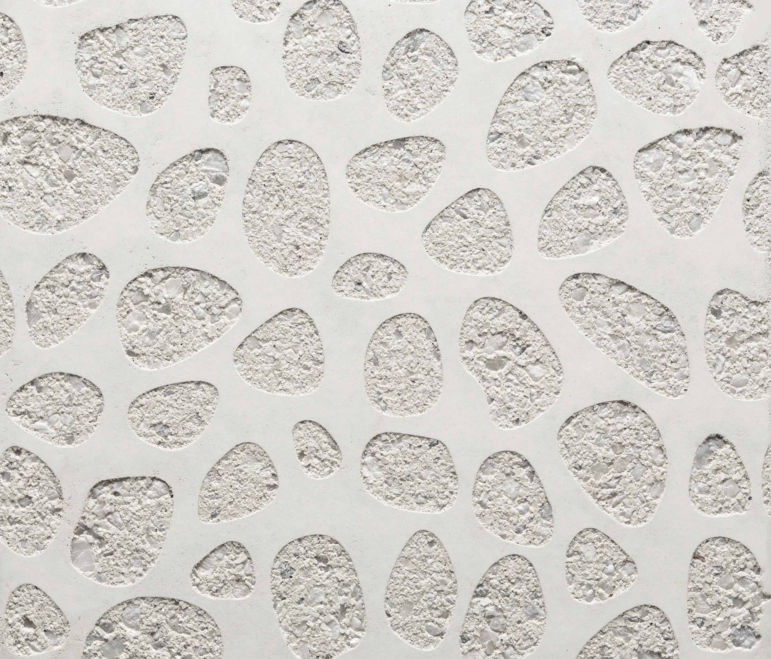 Graphic Concrete - GCNature Pebbles25 nega white cement - white aggregate