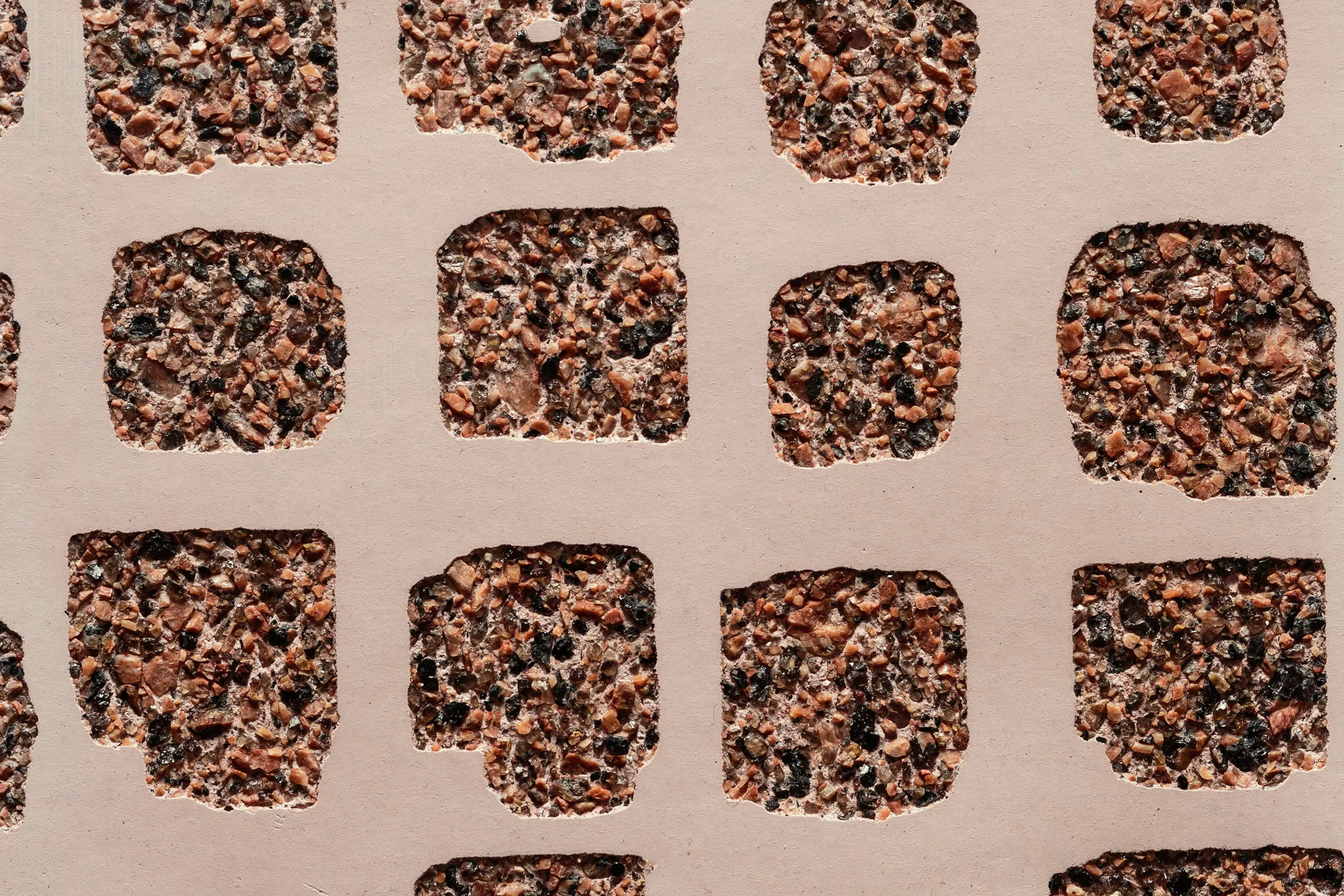 Graphic Concrete - GCTexture Turtle nega red cement - red aggregate