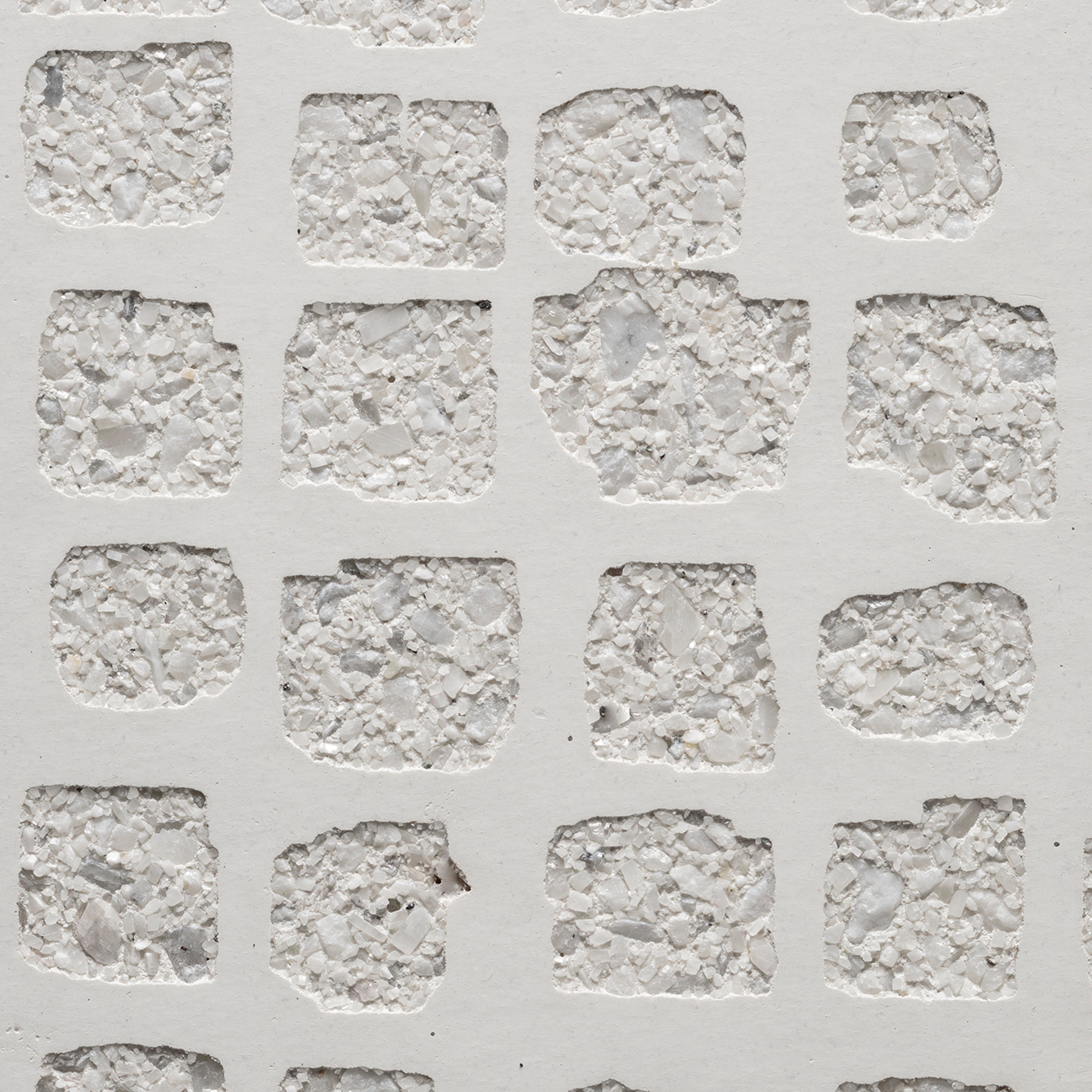 Display product GCTexture Turtle nega white cement - white aggregate from manufacturer Graphic Concrete