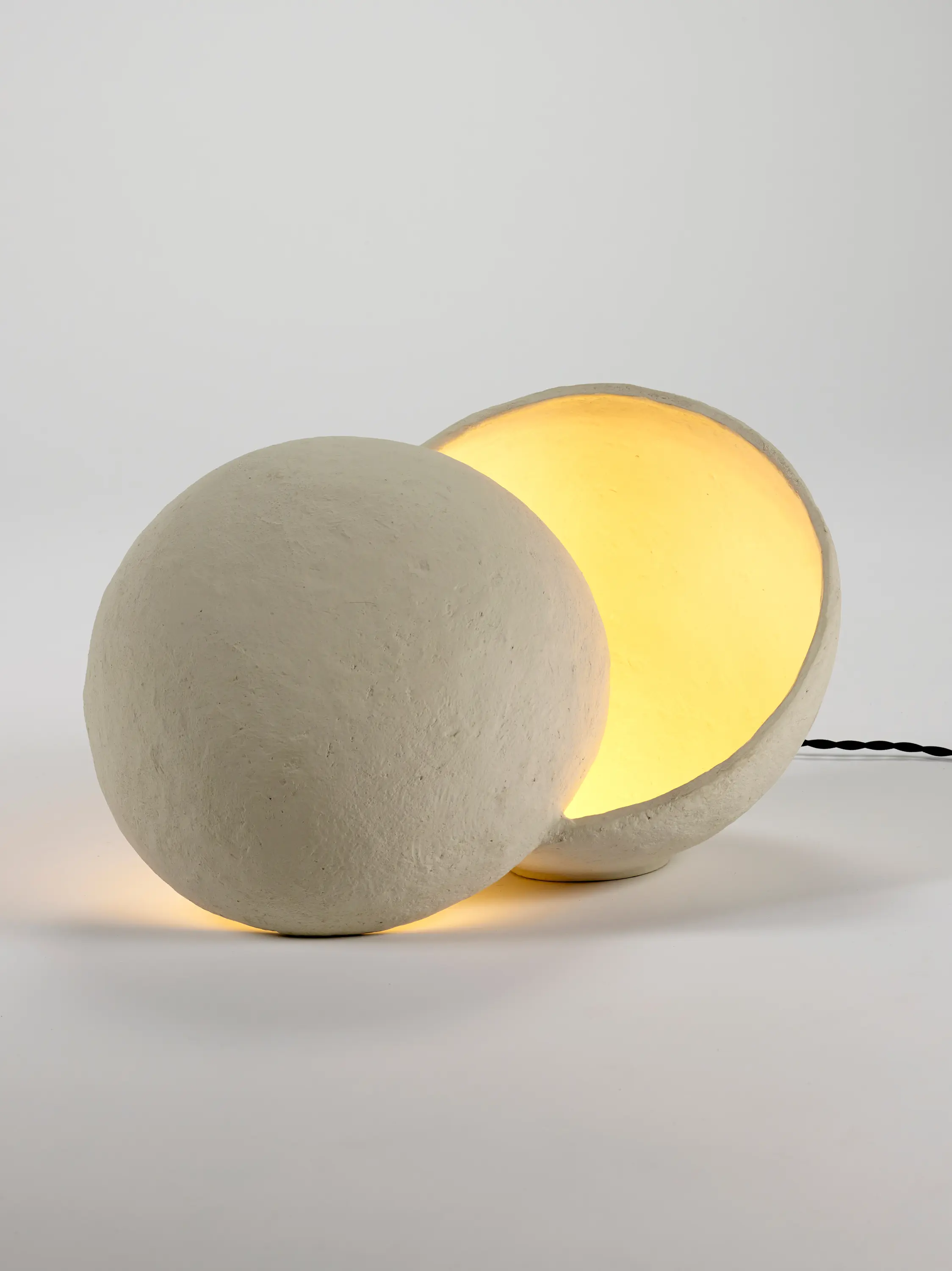 Serax - Earth Lampe De Table Papier Mache Beige L