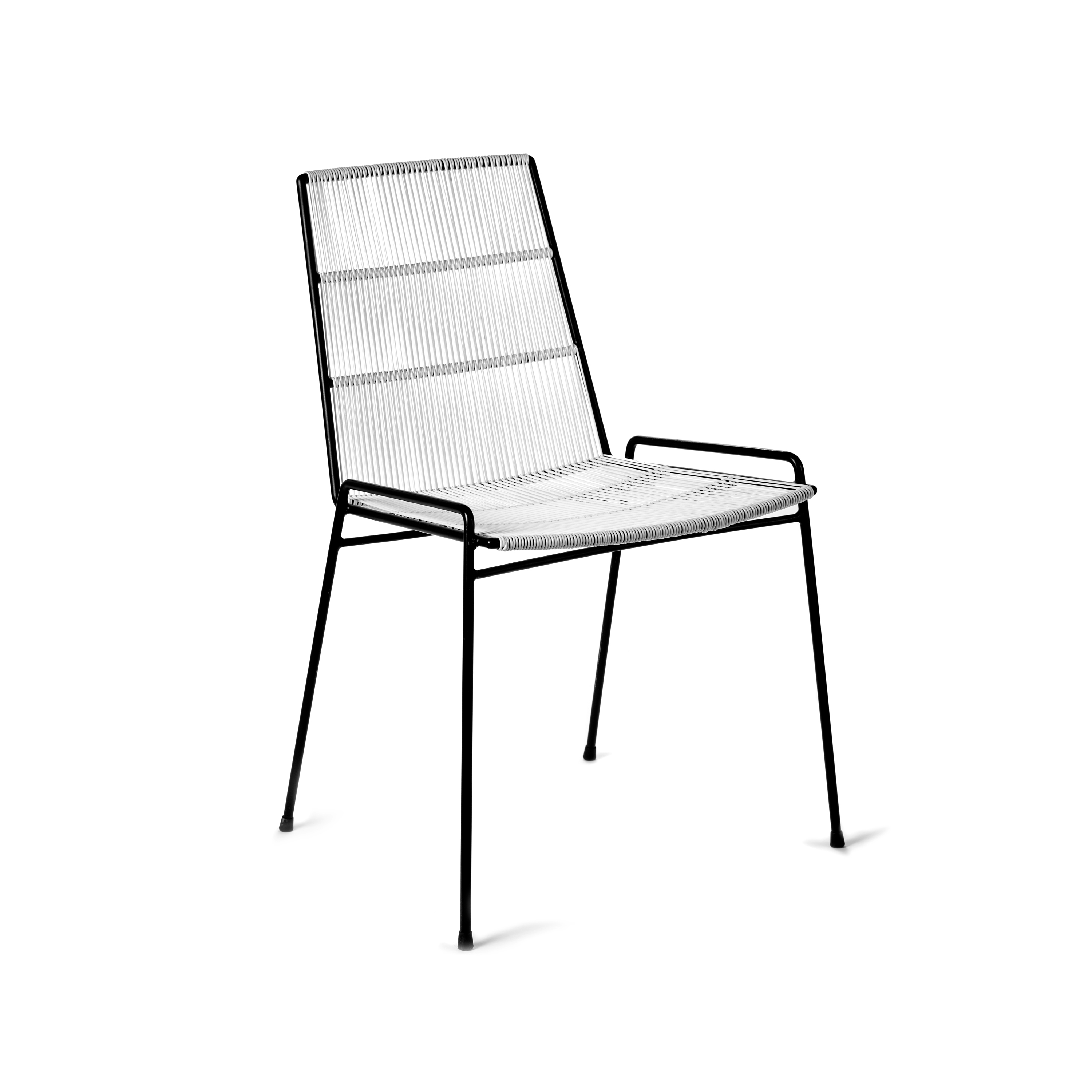 Vertoon produk Abaco Chair Frame Black + Seat White van vervaardiger Serax
