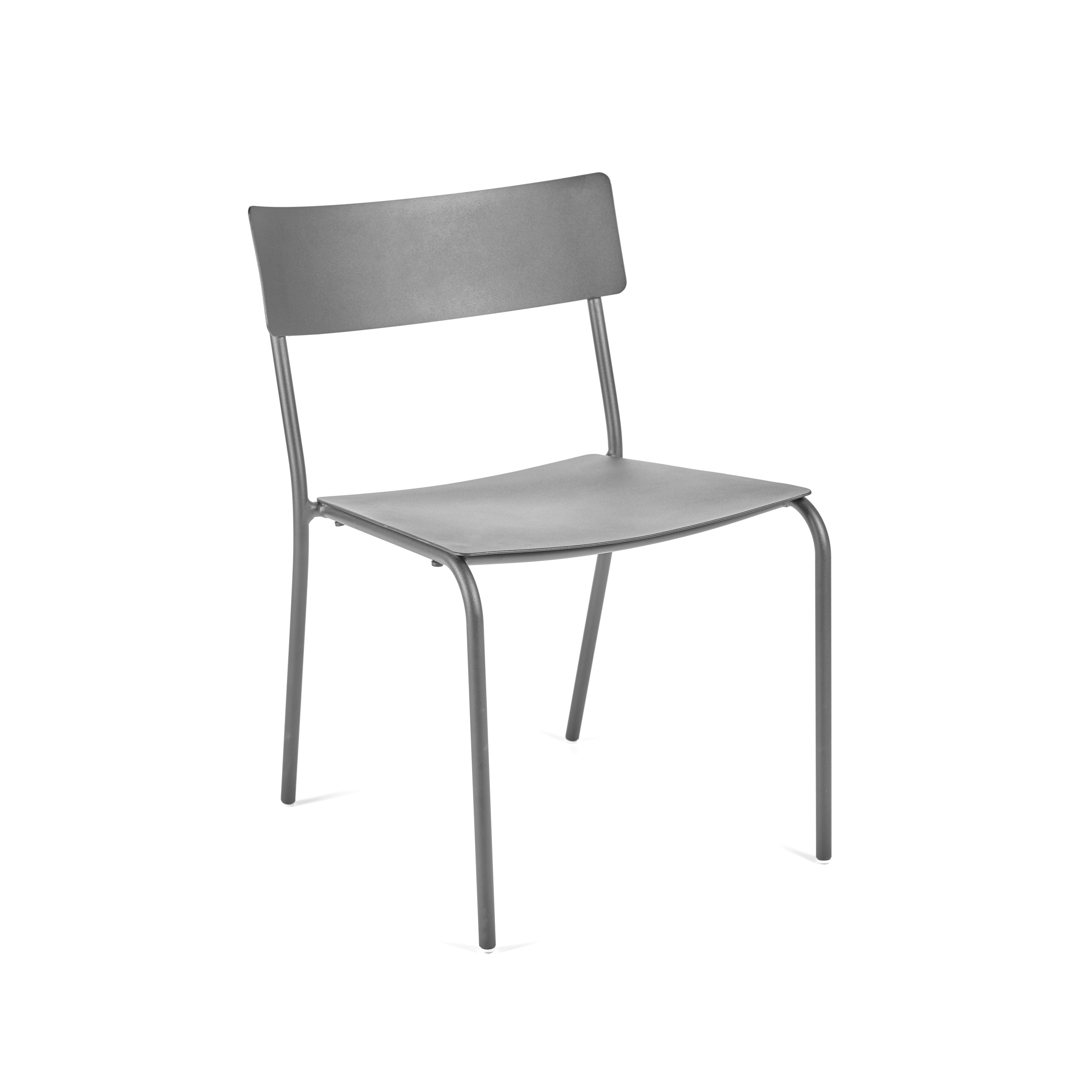 August Dining Chair Alu Grey