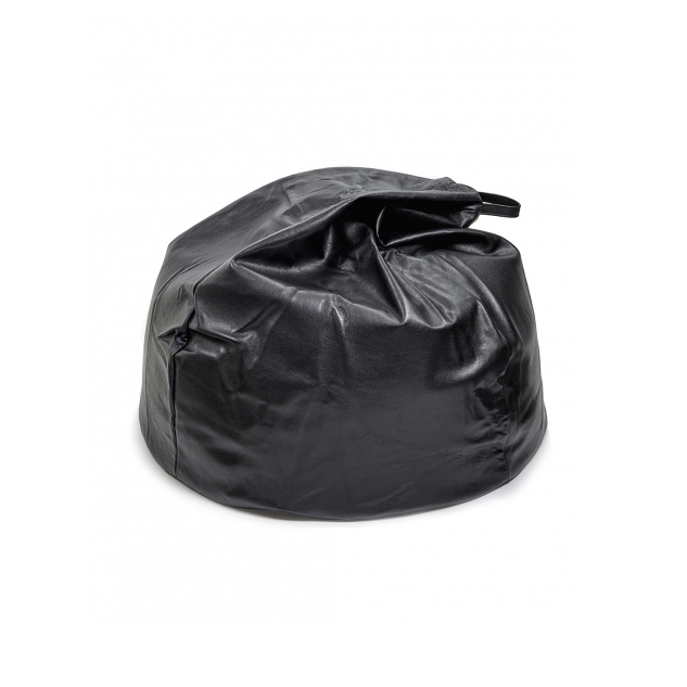 Interior Design by Bea Mombaers Bean Bag Leather Black