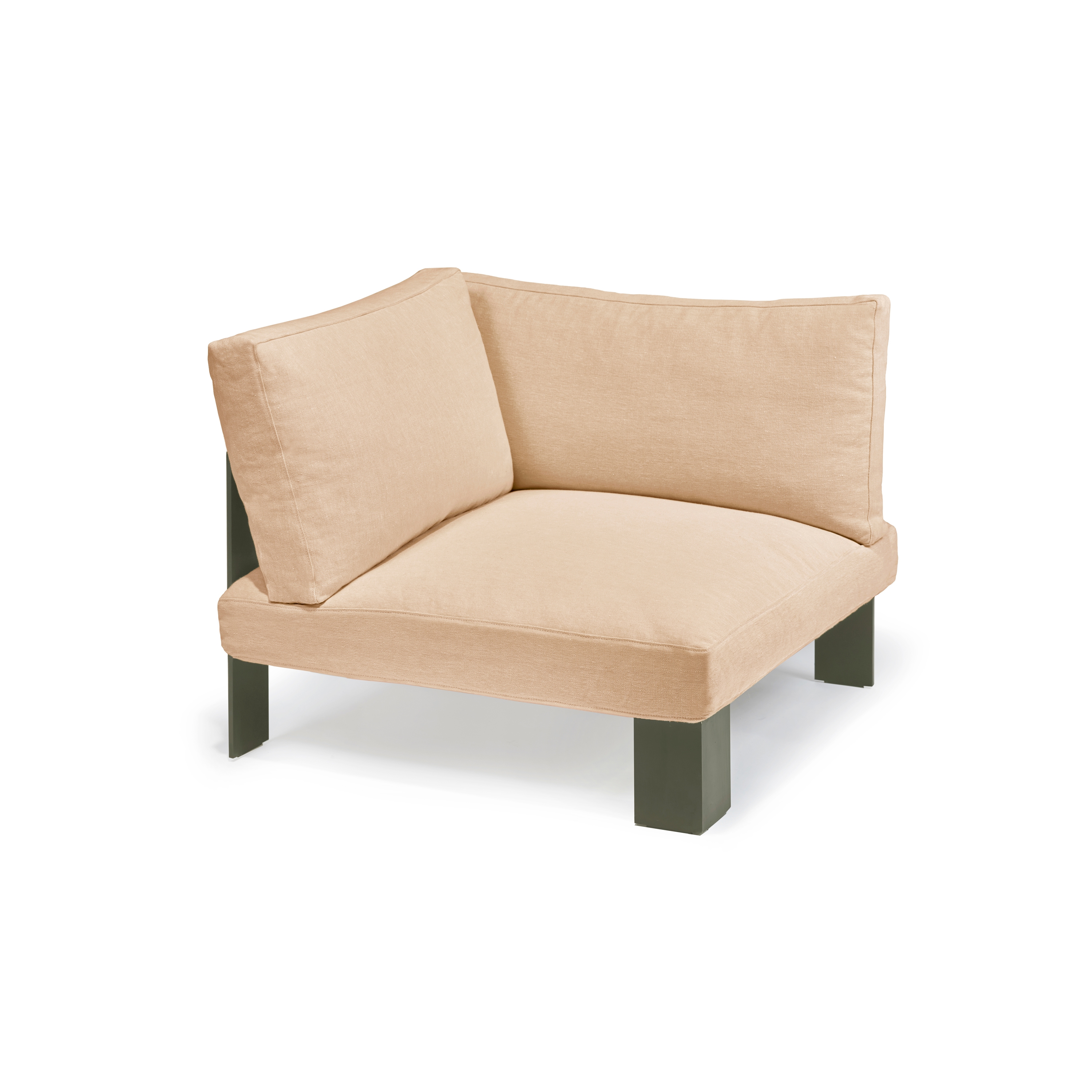 Mostra il prodotto Interior Design by Bea Mombaers Bench Corner Seat Apricot del produttore Serax