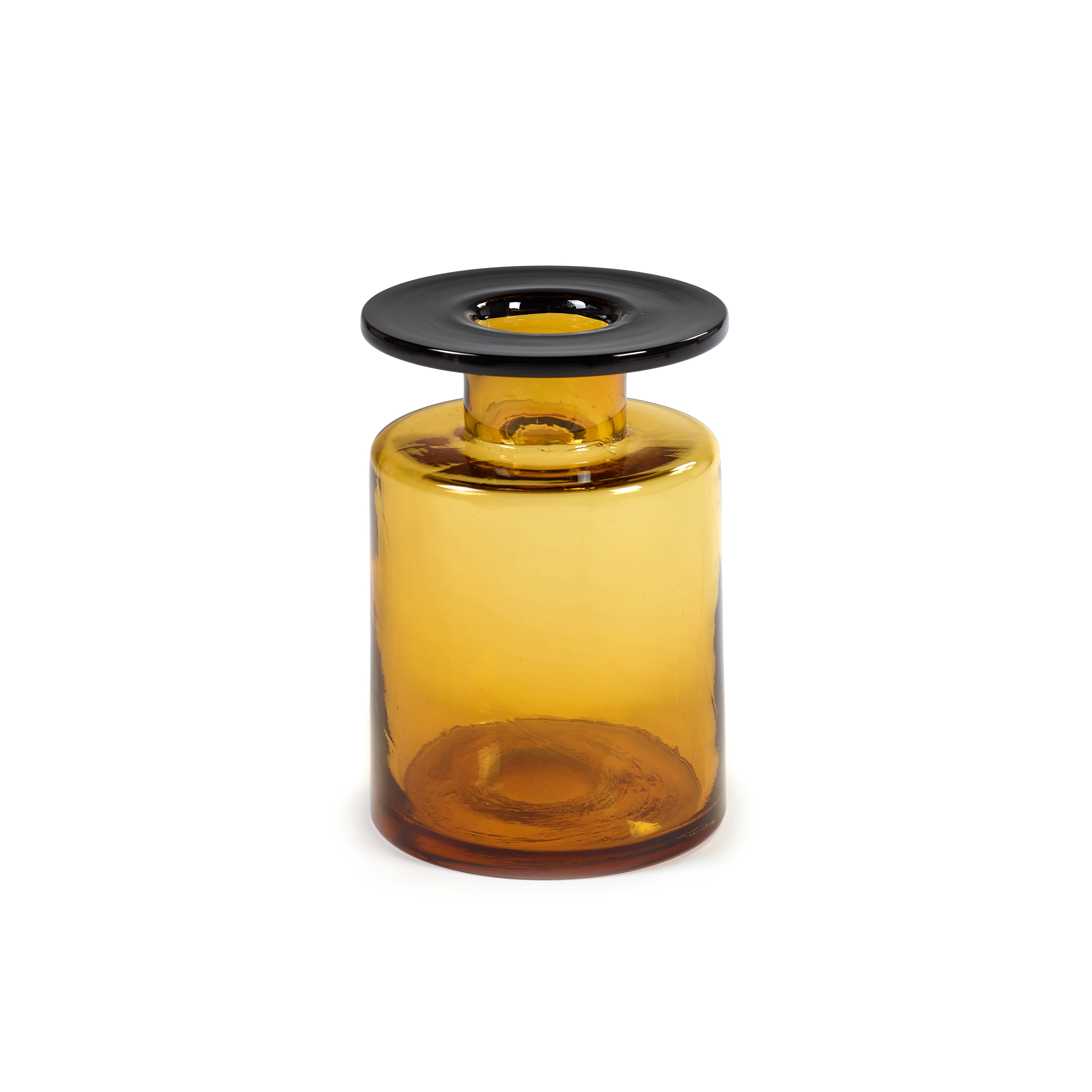 Wind & Fire Vase Ambre / Noir