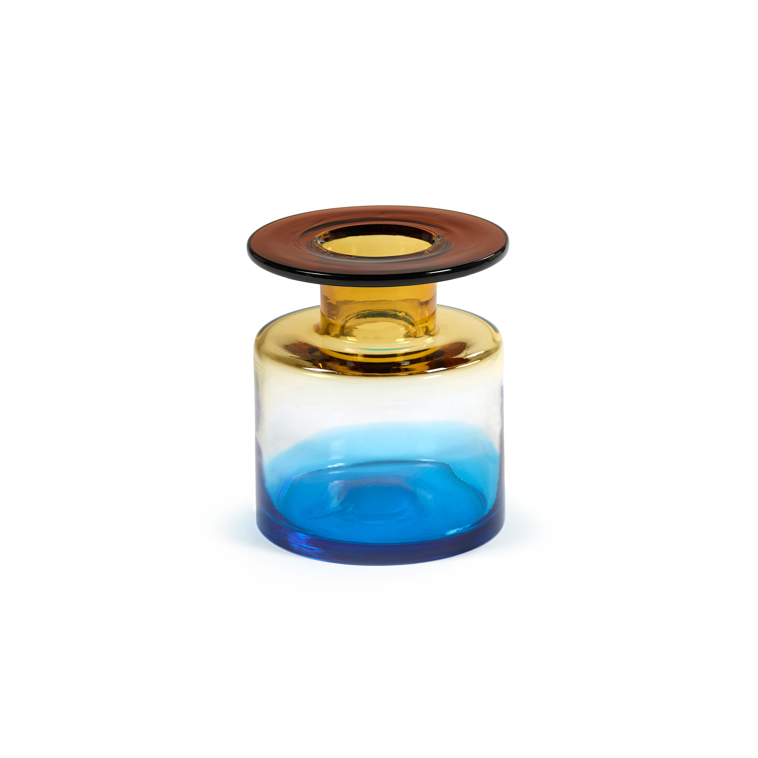 Wind & Fire Vase Blue / Amber