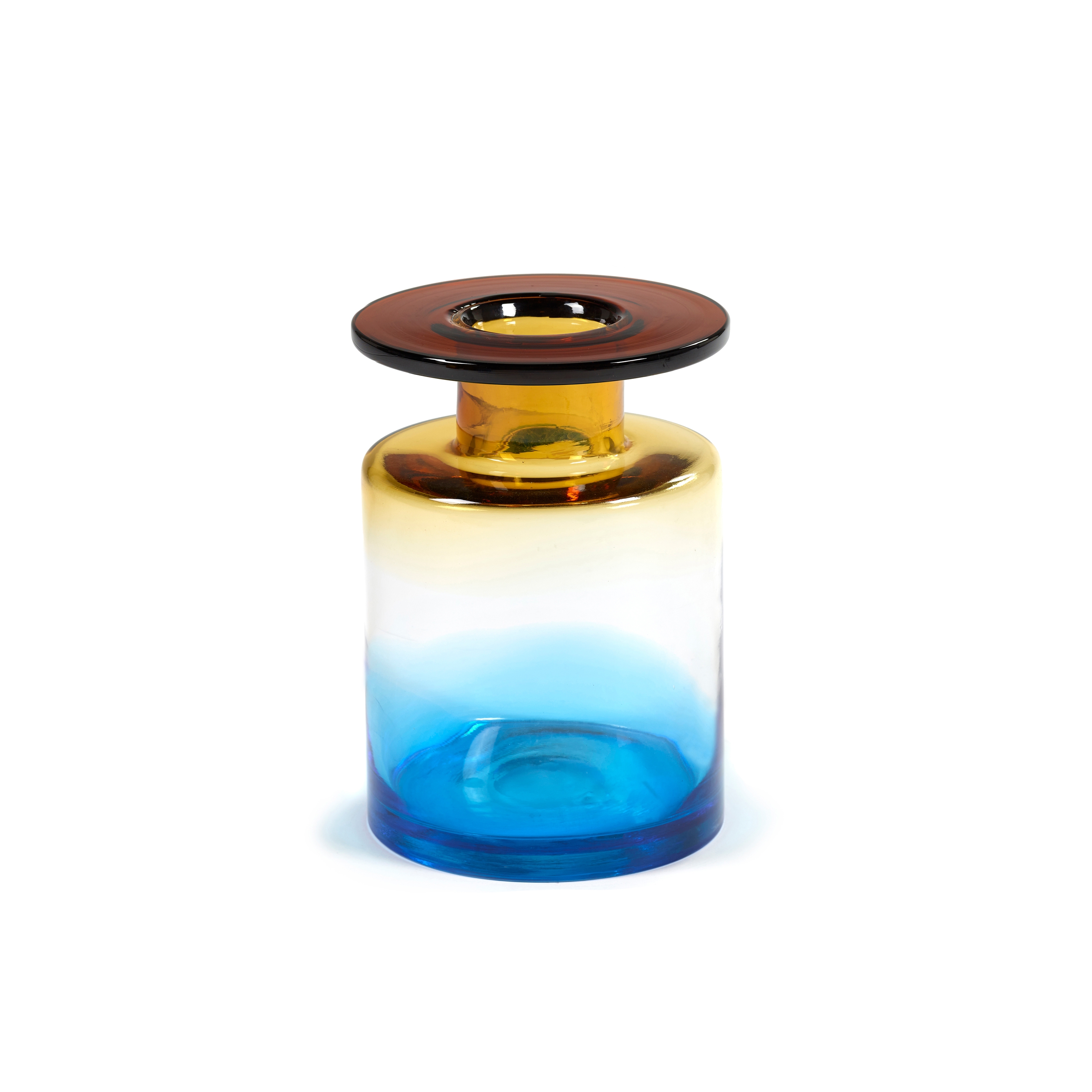Wind & Fire Vase Bleu / Ambre