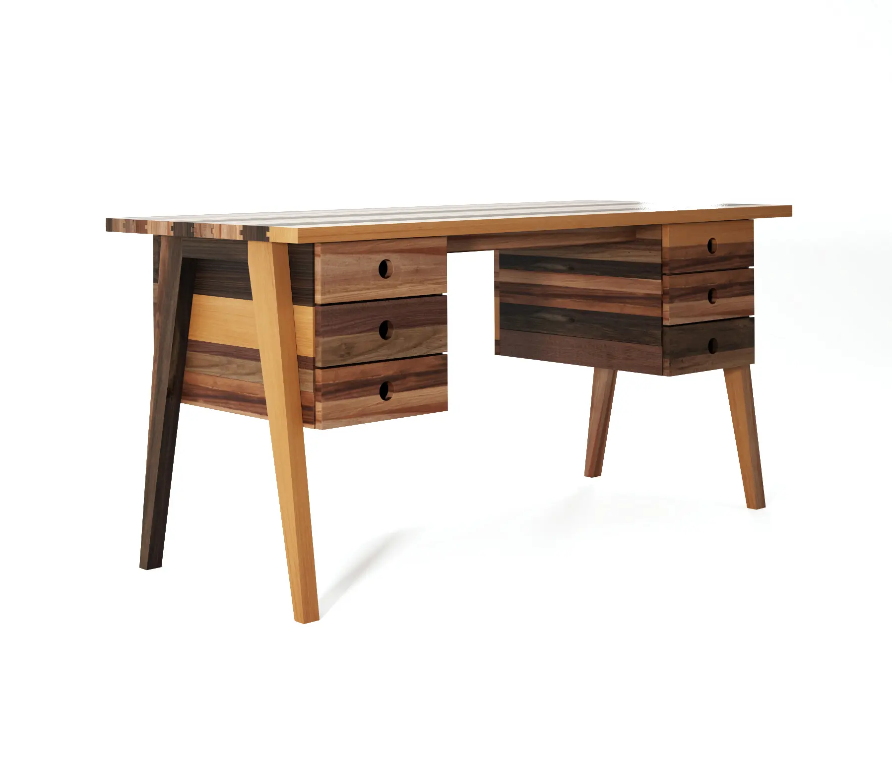 Karpenter - Brooklyn DESK TABLE 6 DRAWERS