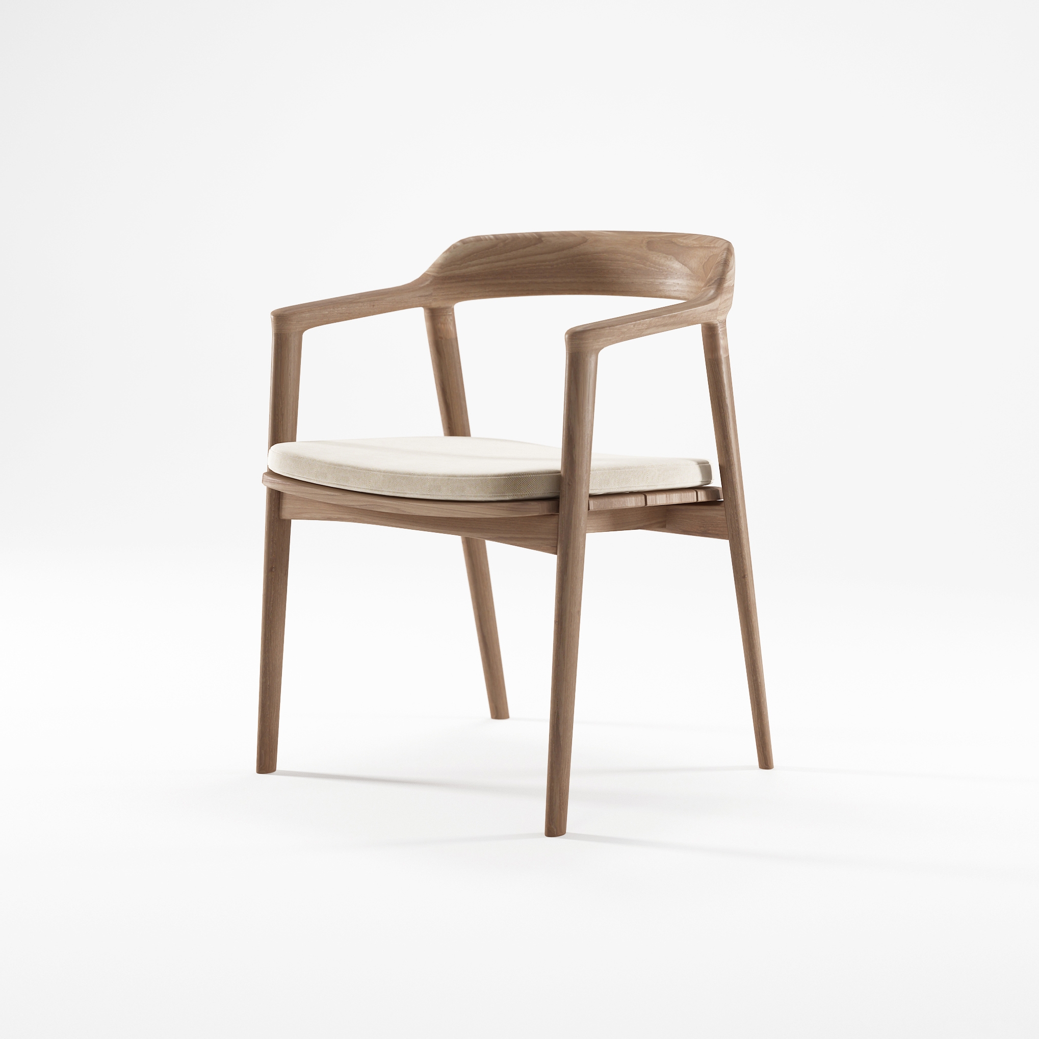 Vertoon produk Grasshopper ARM CHAIR WITH CUSHION SUNBRELLA CARBON van vervaardiger Karpenter