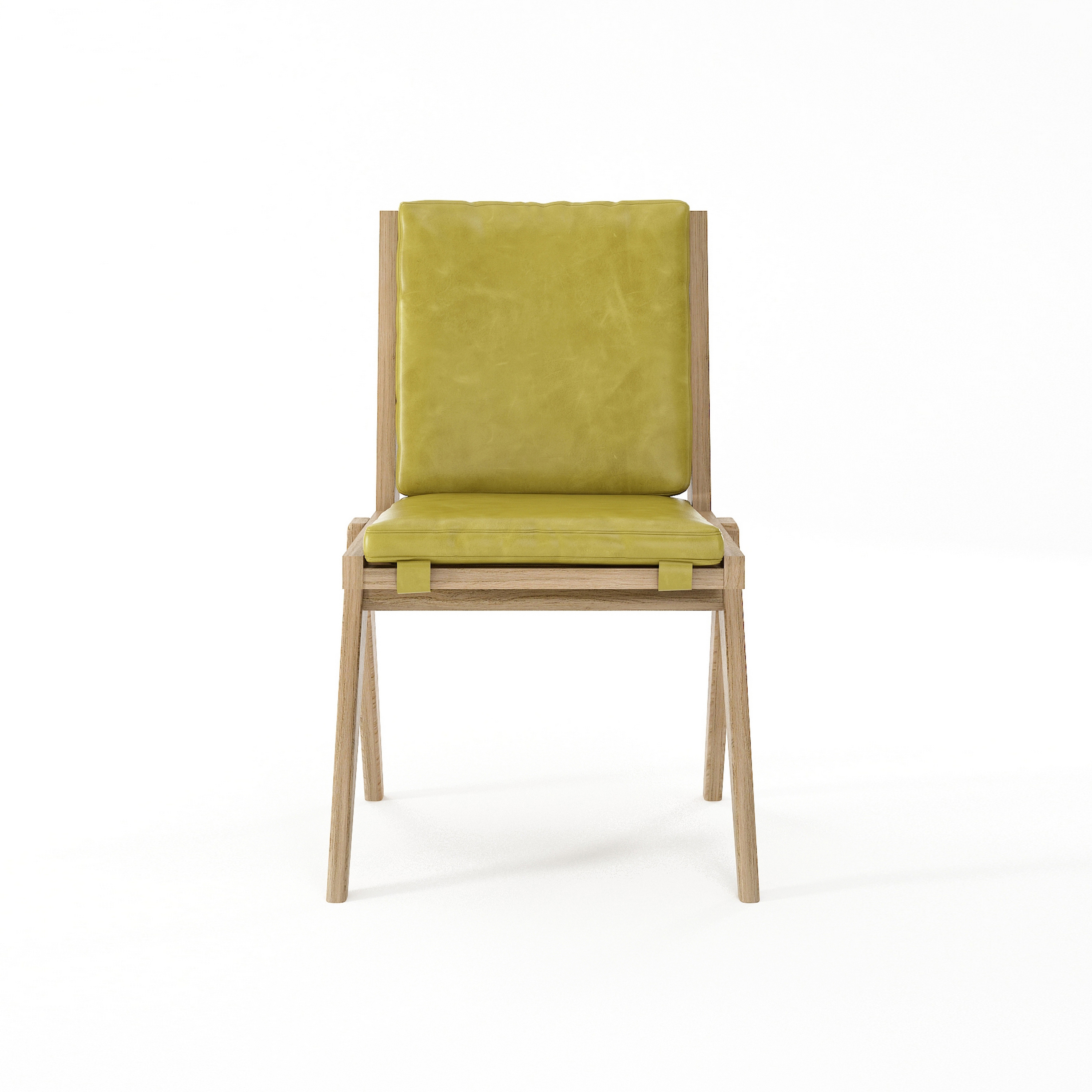Tribute CHAIR with LEATHER Olive Green