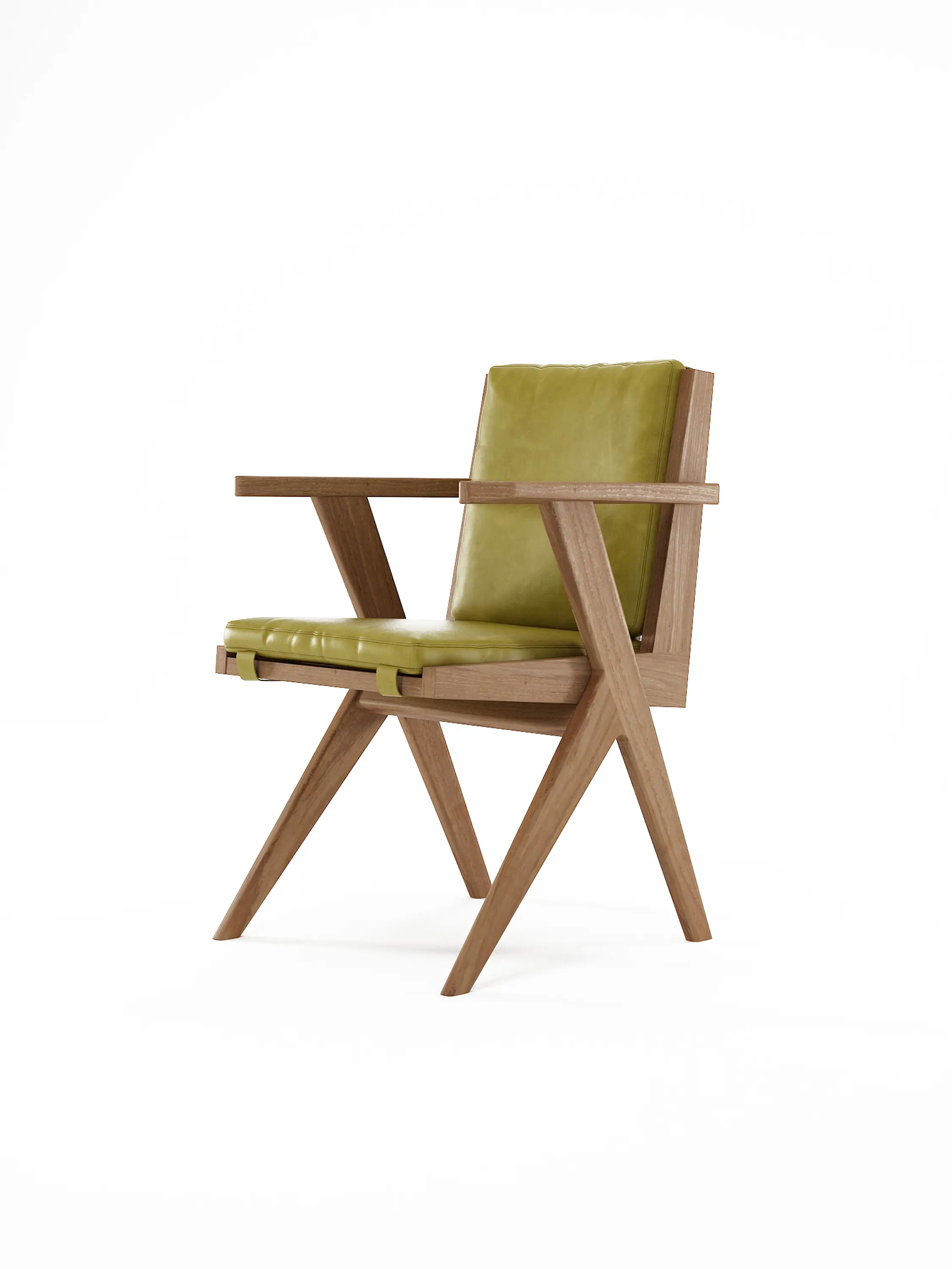 Karpenter - Tribute ARMCHAIR with LEATHER Olive Green