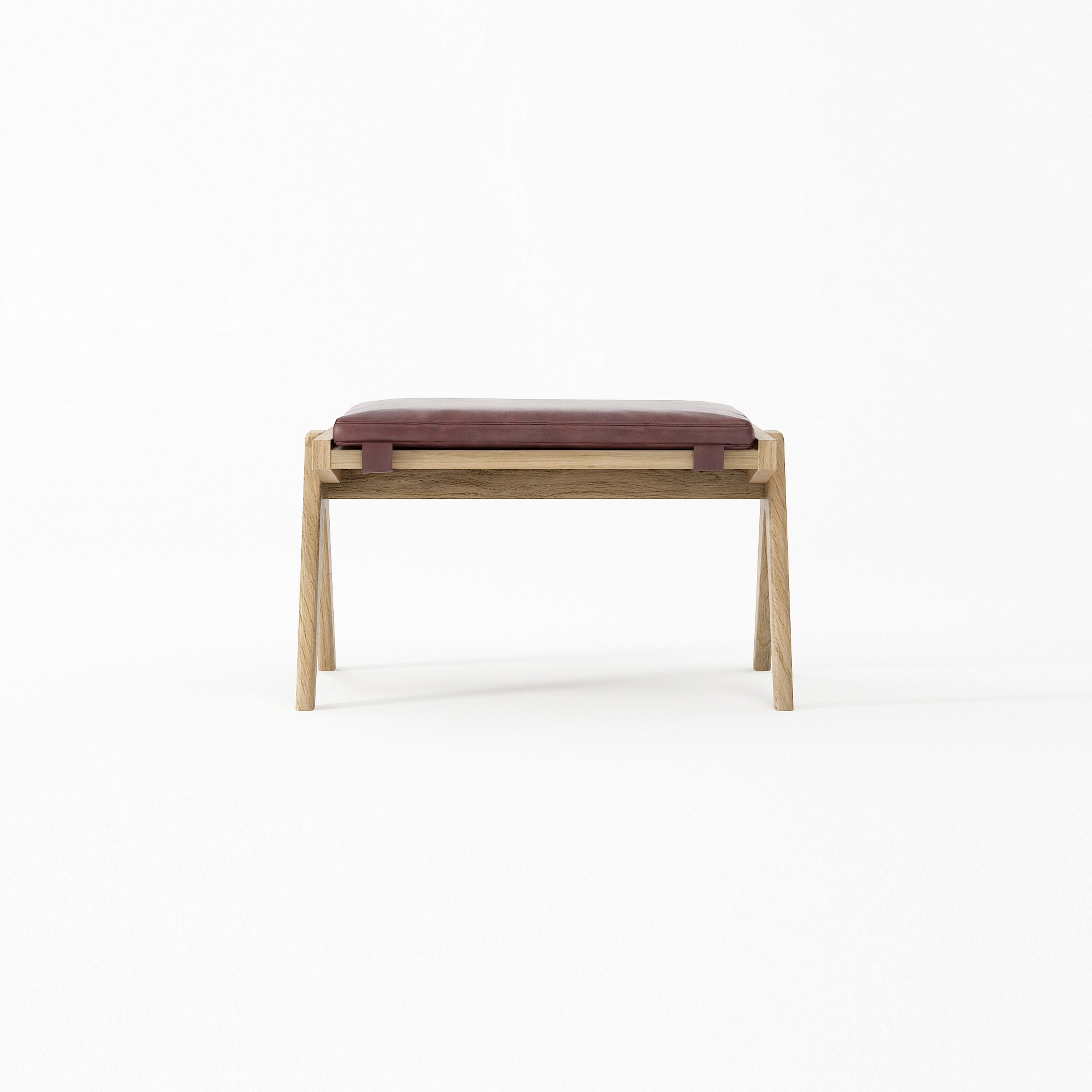 Vertoon produk Tribute OTTOMAN with LEATHER Dark Brownie van vervaardiger Karpenter