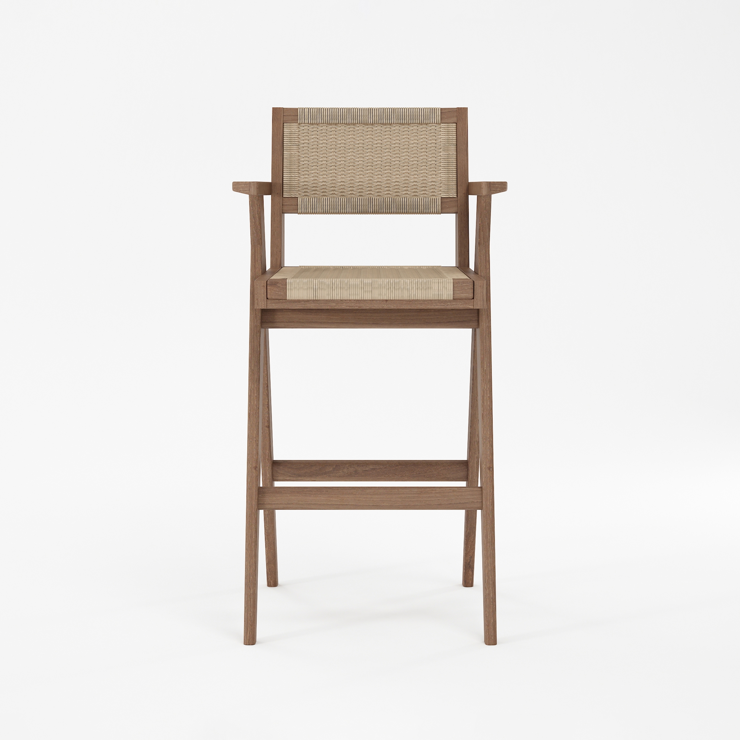 Vertoon produk Tribute BARSTOOL with WOVEN DANISH PAPER CORD van vervaardiger Karpenter