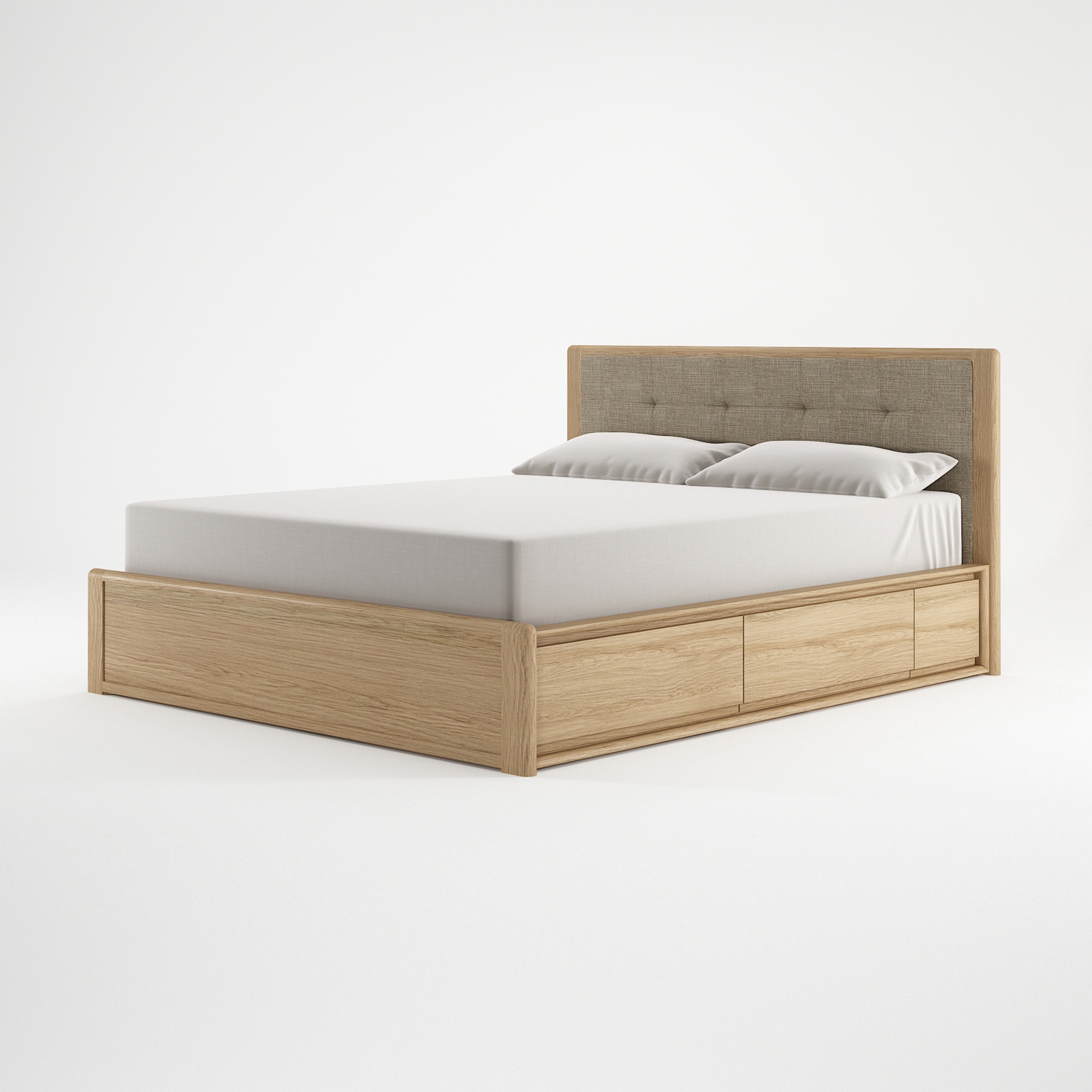 Mostrar el producto Circa17 EUROPEAN QUEEN SIZE BED
FABRIC HEADBOARD del fabricante Karpenter