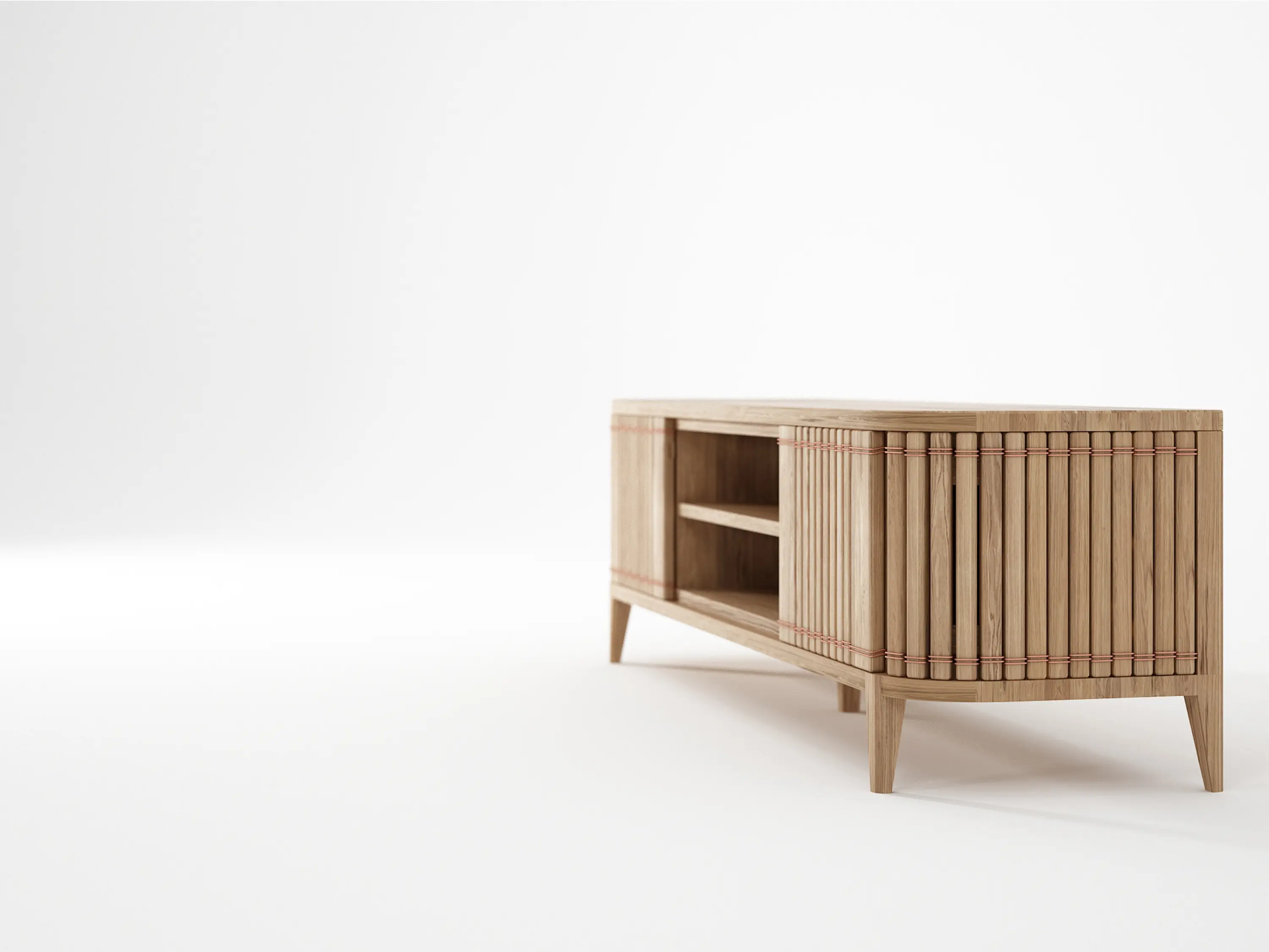 Karpenter - Koppar MEDIA CABINET WITH 2 DOORS AND REMOVABLE SHEL