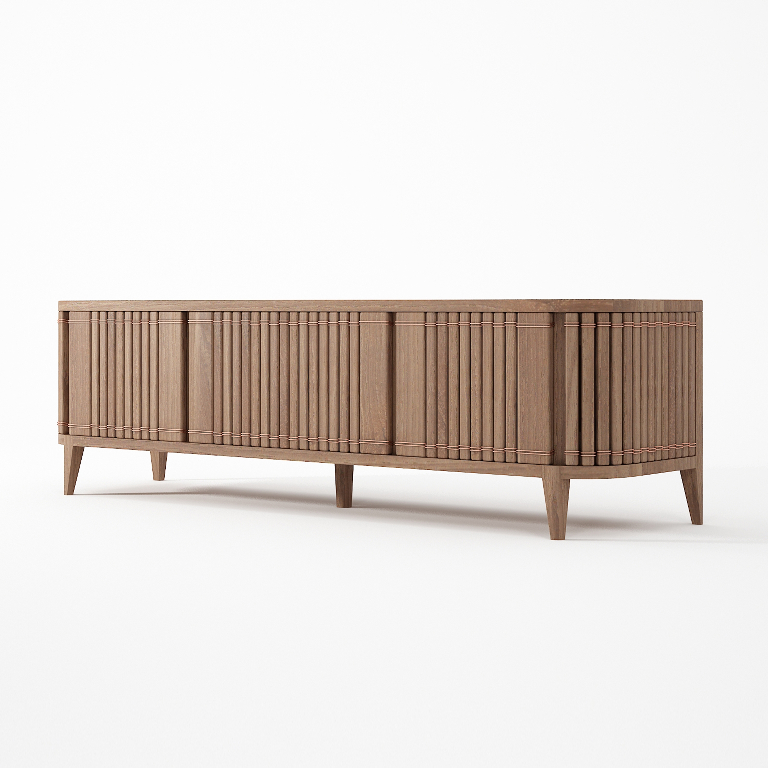 Vertoon produk Koppar MEDIA CABINET 3 DOORS van vervaardiger Karpenter
