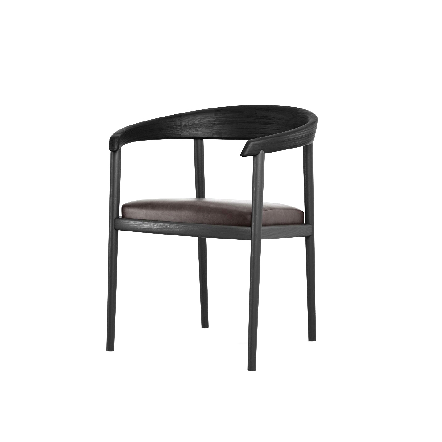 Vertoon produk Chillax ARMCHAIR w/ LEATHER (Dark Brownie) van vervaardiger Karpenter