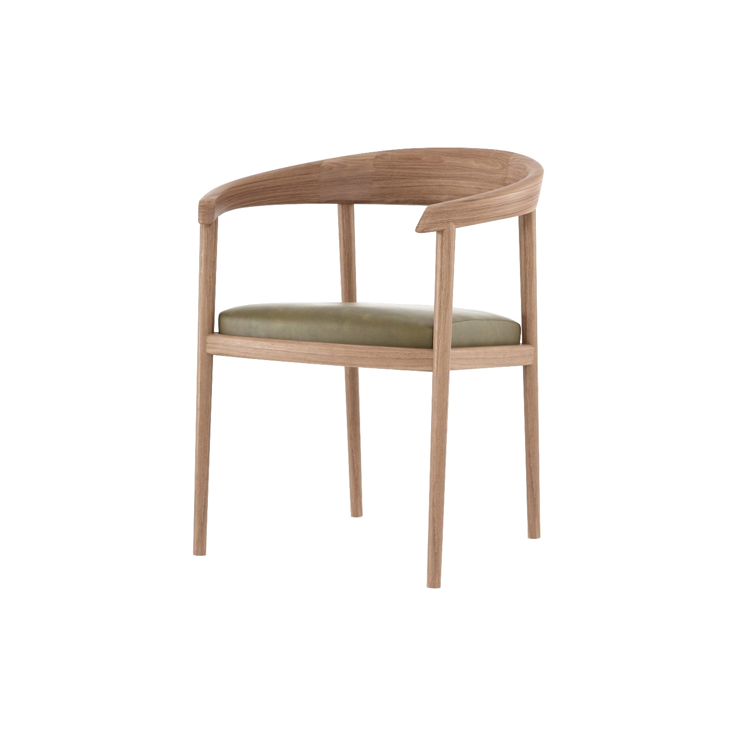 Chillax ARMCHAIR w/ LEATHER (Olive Green)