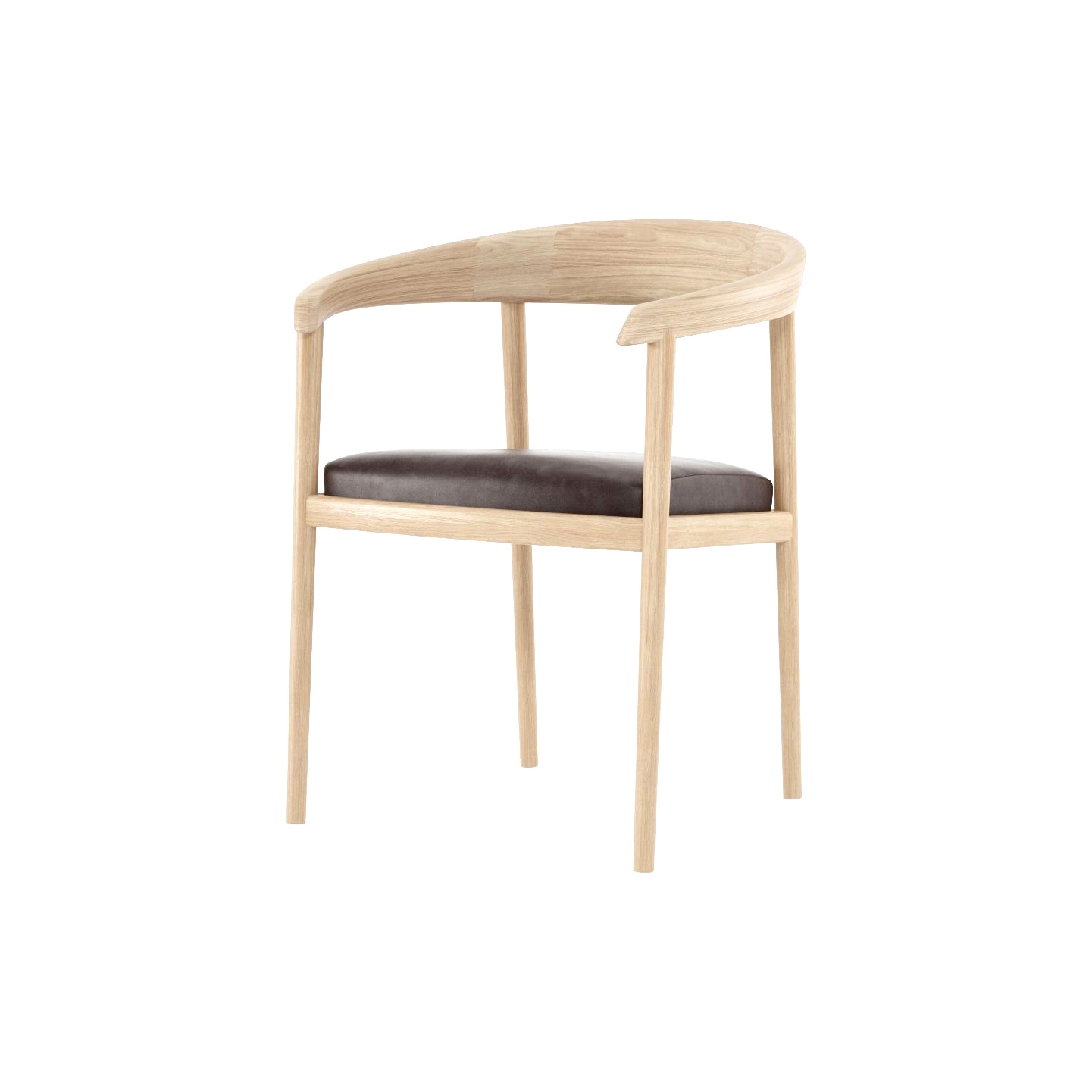 Vertoon produk Chillax ARMCHAIR w/ LEATHER (Dark Brownie) van vervaardiger Karpenter