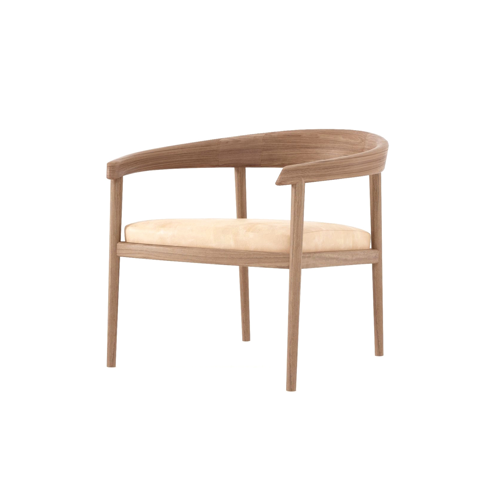 Chillax EASY CHAIR w/ LEATHER (Natural)