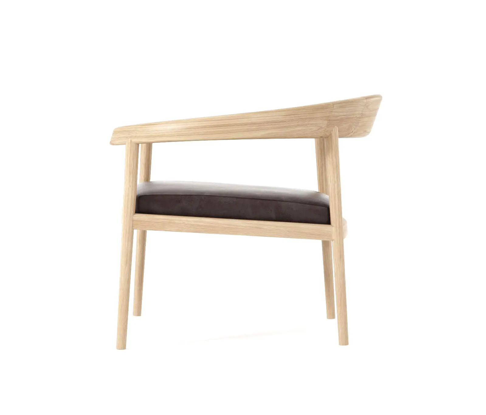 Karpenter - Chillax EASY CHAIR w/ LEATHER (Dark Brownie)