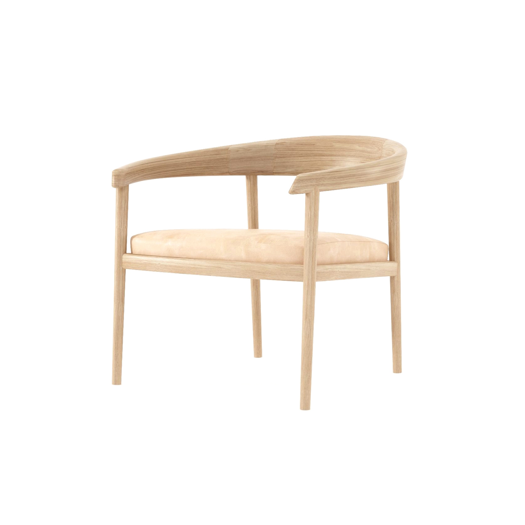 Chillax EASY CHAIR w/ LEATHER (Natural)