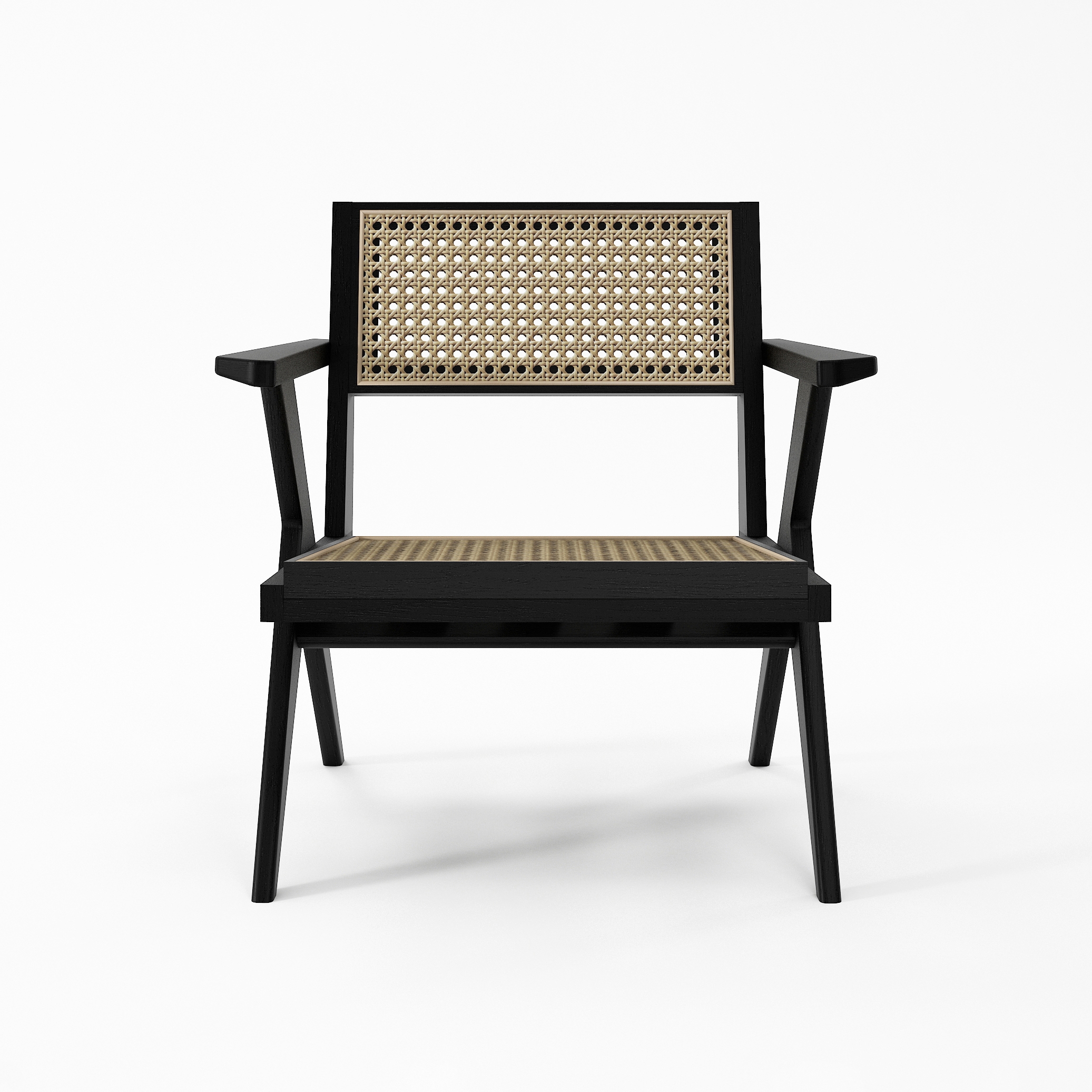Tribute EASY CHAIR W/ NATURAL WOVEN RATTAN