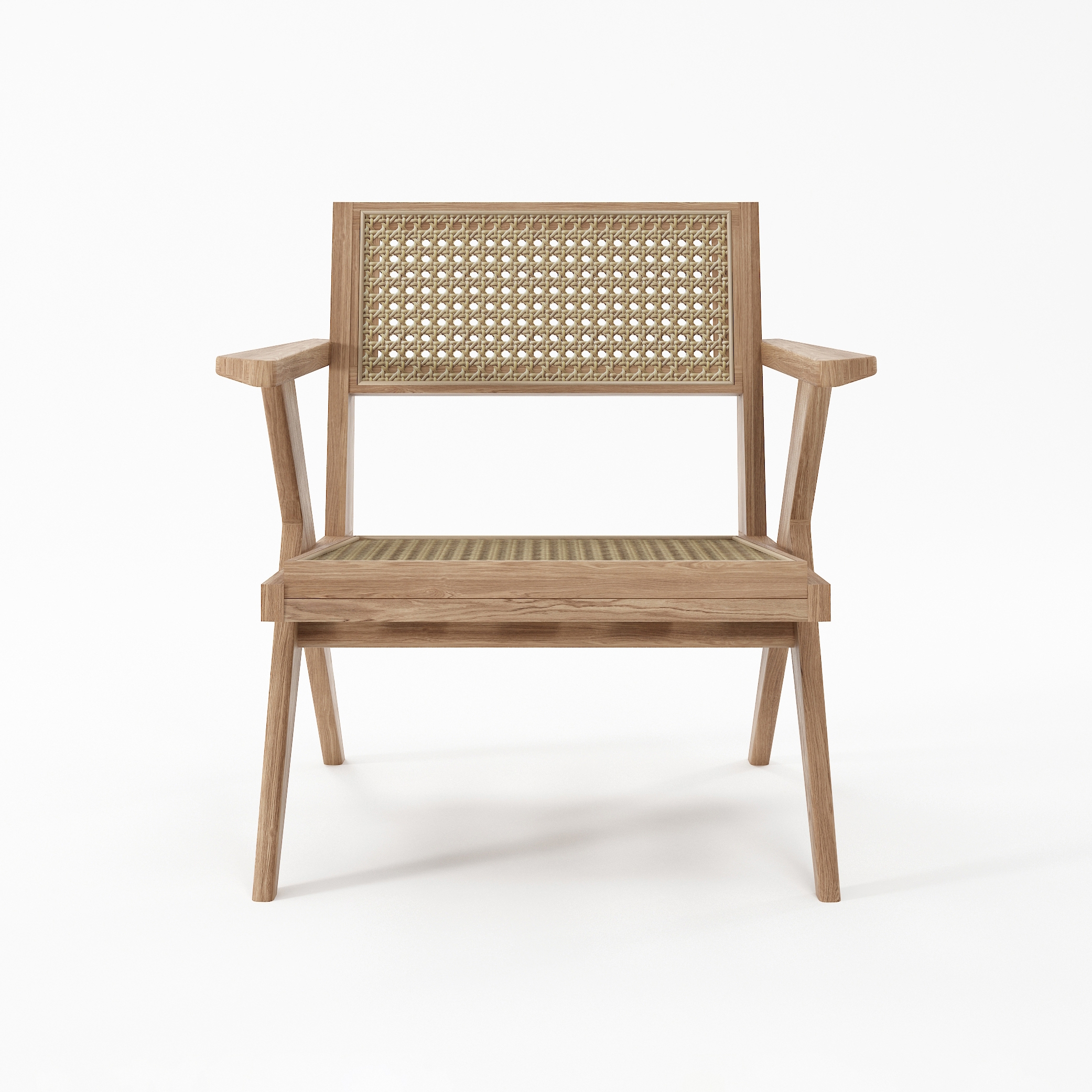 Tribute EASY CHAIR W/ NATURAL WOVEN RATTAN