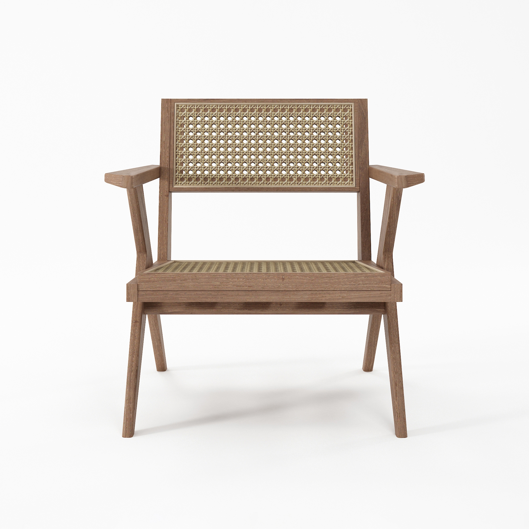 Vertoon produk Tribute EASY CHAIR W/ NATURAL WOVEN RATTAN van vervaardiger Karpenter