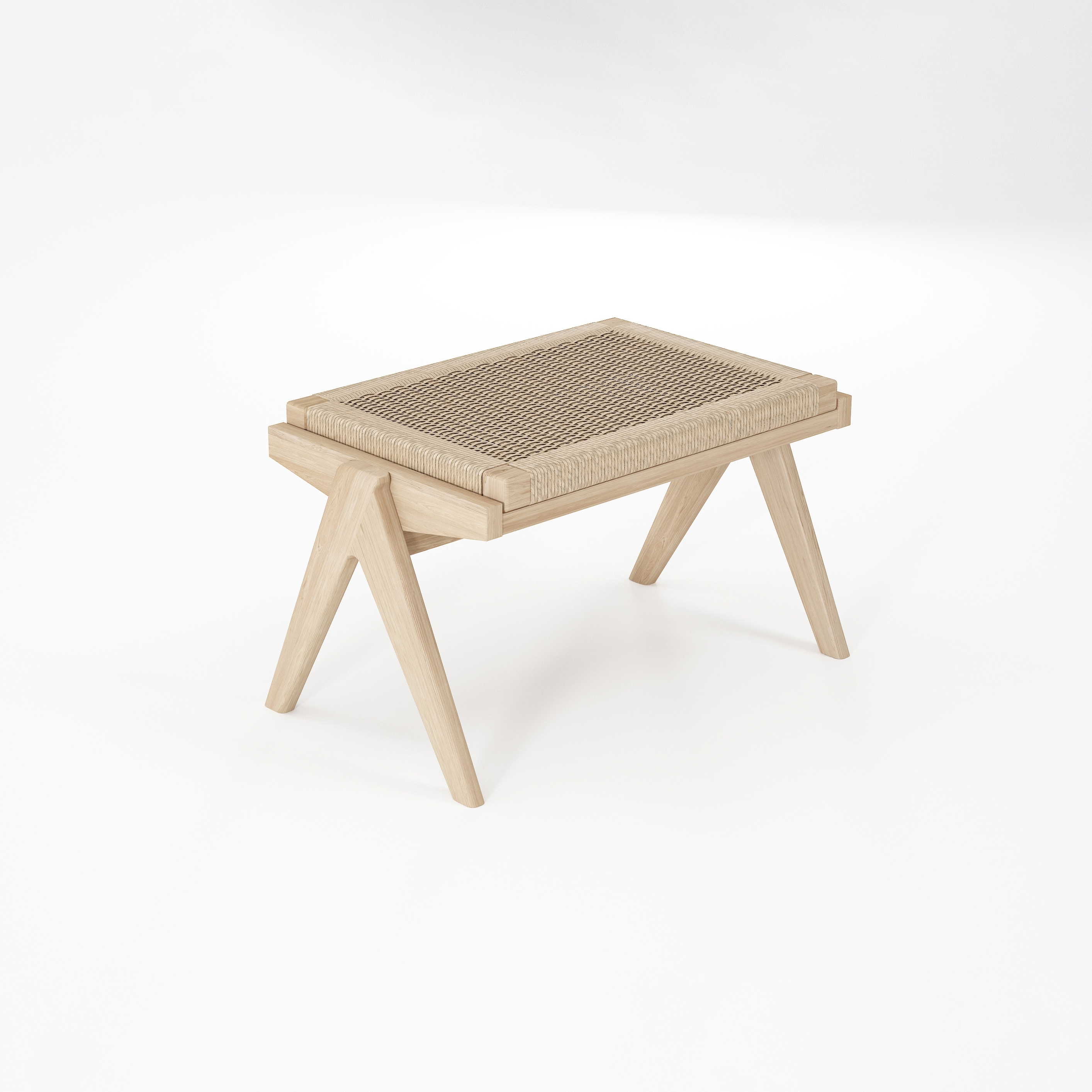 Vertoon produk Tribute OTTOMAN W/ NATURAL PAPER CORD van vervaardiger Karpenter