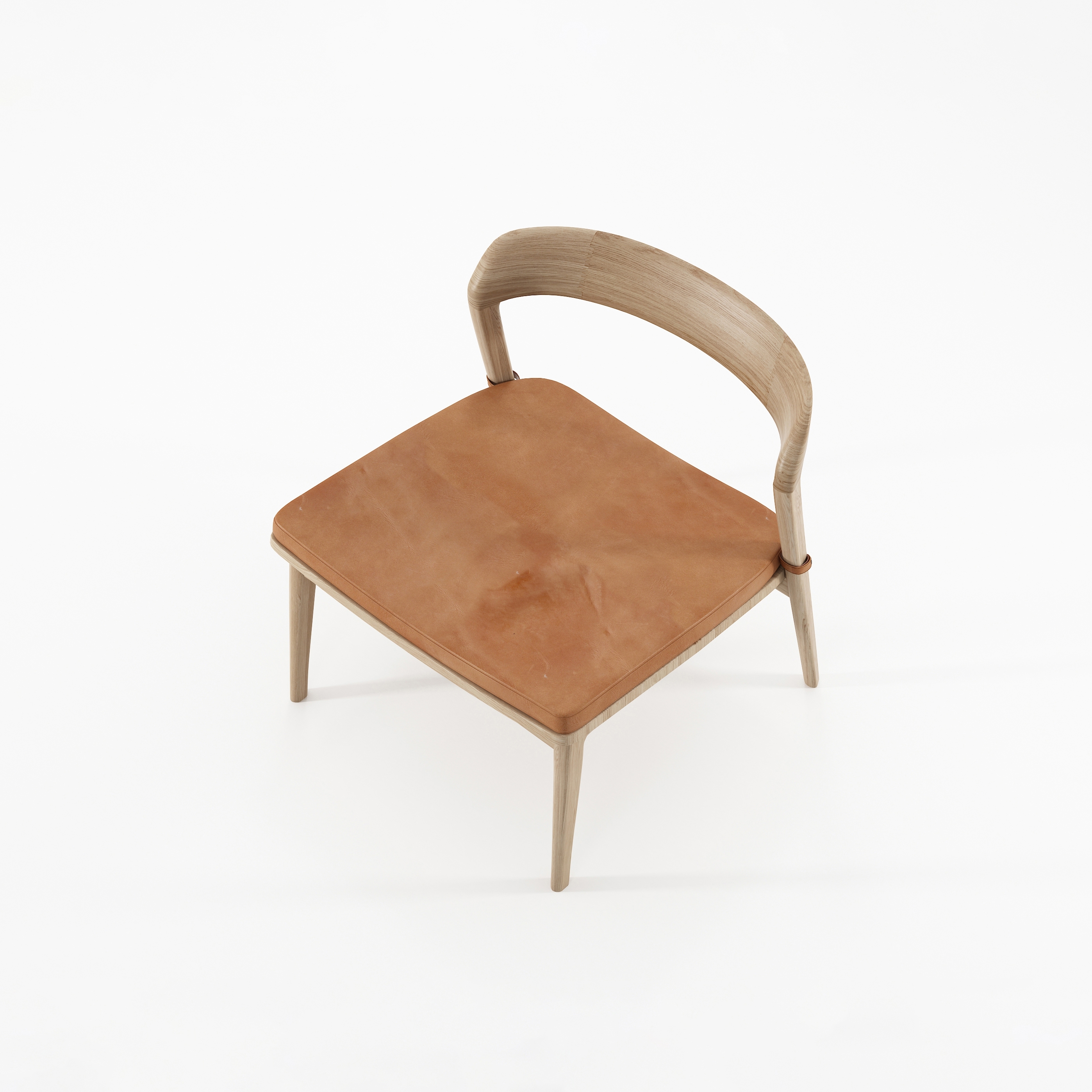 Grasshopper EASY CHAIR WITH CUSHION TAN COGNAC