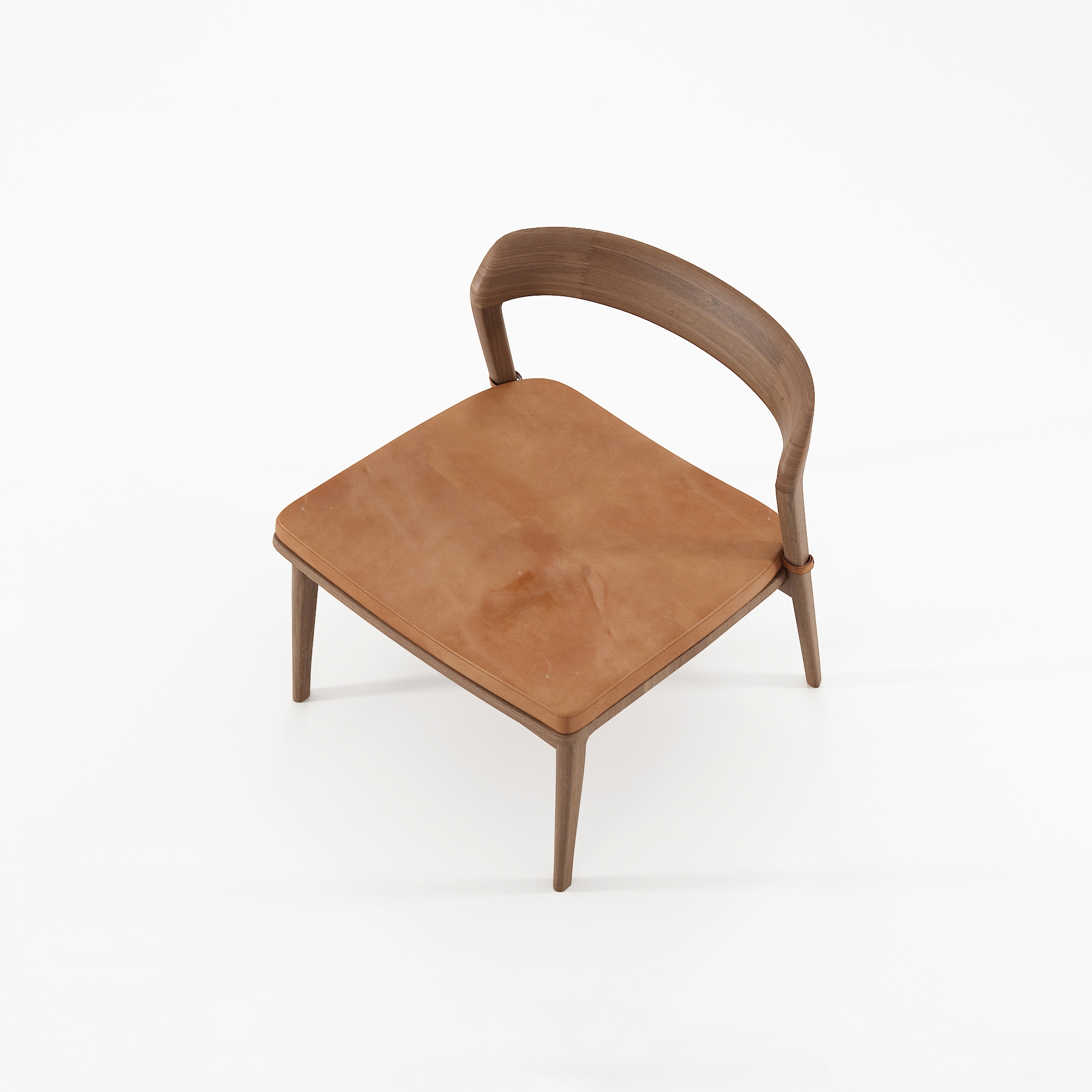 Grasshopper EASY CHAIR WITH CUSHION TAN COGNAC