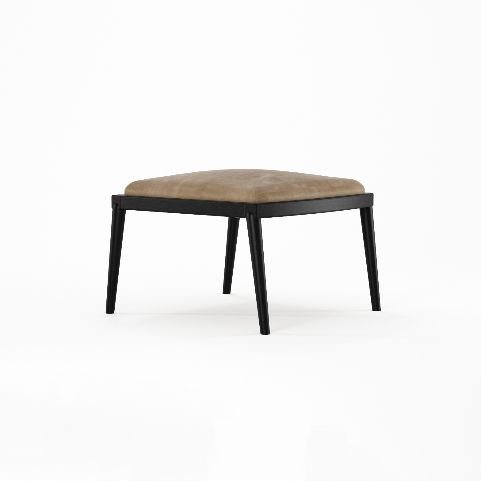 Chillax OTTOMAN w/ LEATHER (Safari Grey)