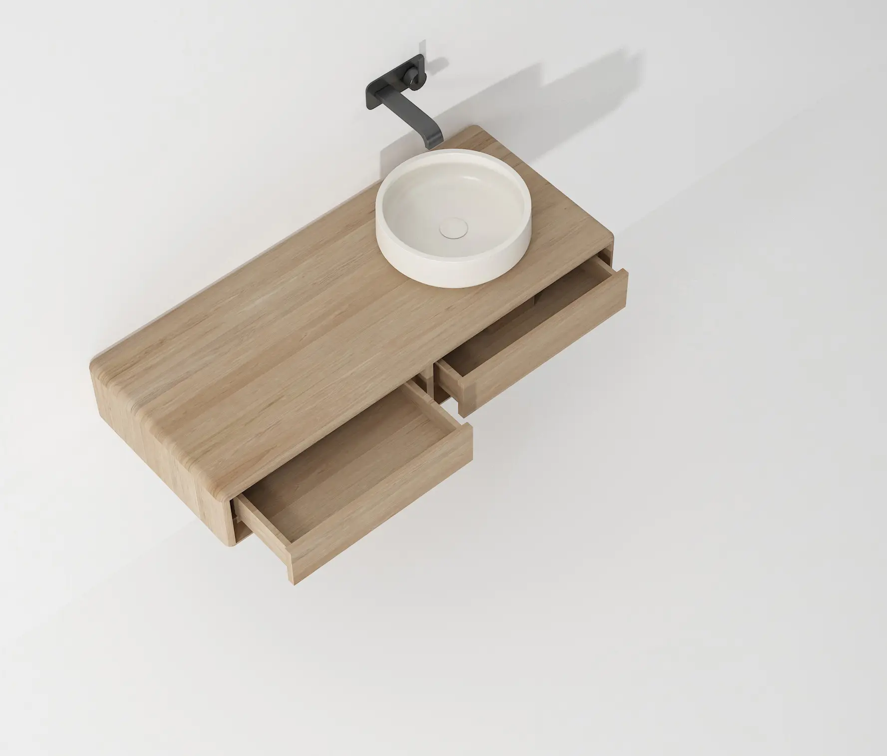 Karpenter - Alba HANGING BASIN WITH HORIZONTAL DRAWER