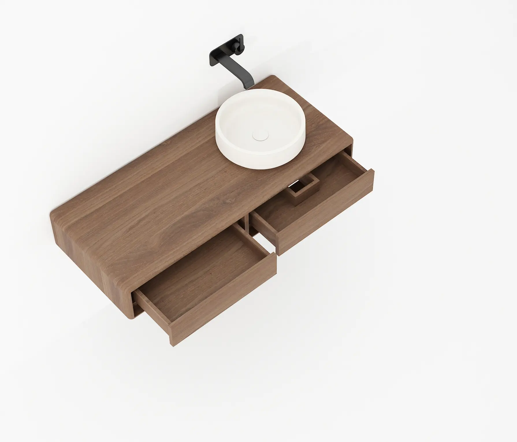 Karpenter - Alba HANGING BASIN WITH HORIZONTAL DRAWER