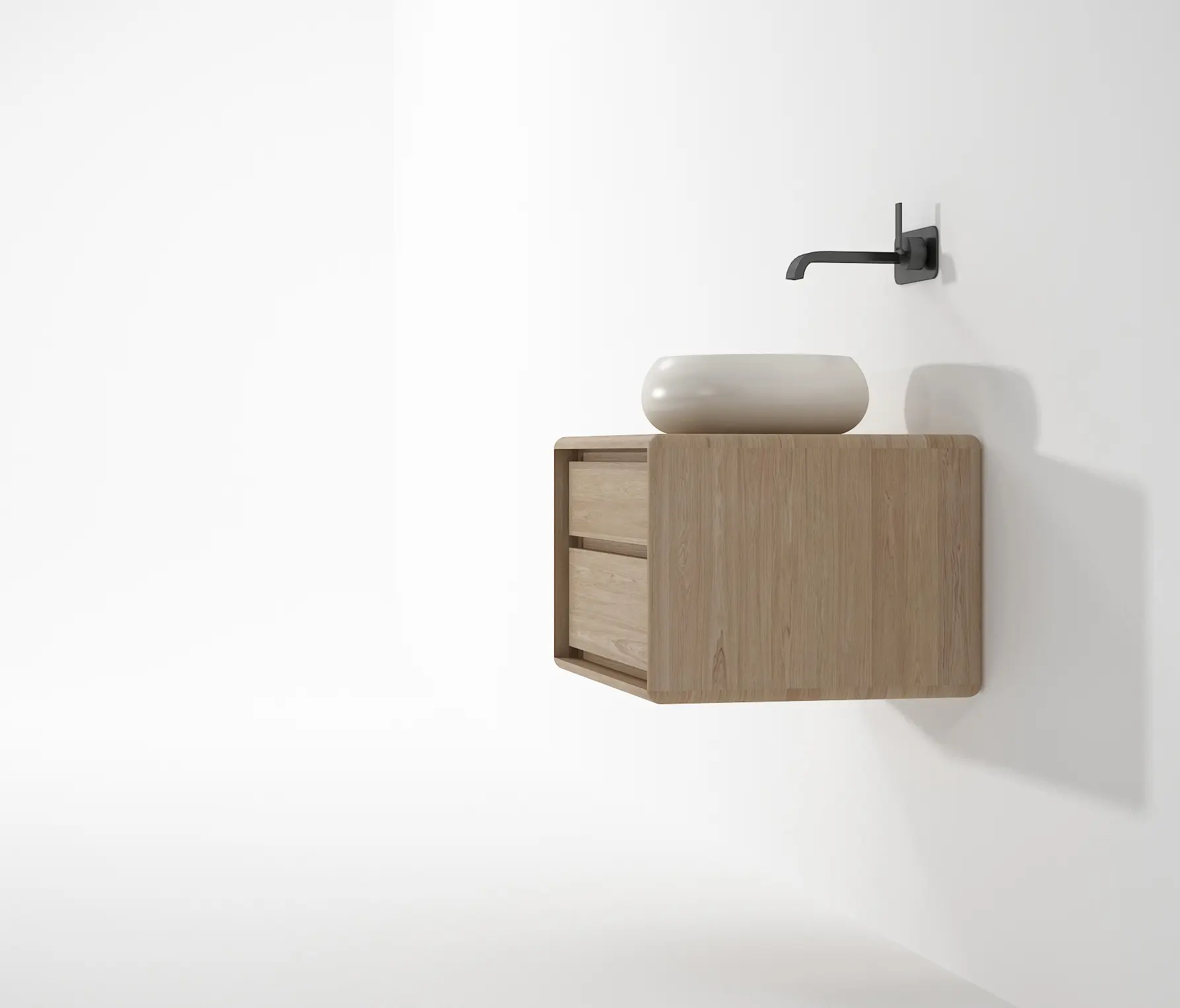 Karpenter - Alba HANGING BASIN WITH VERTICAL DRAWERS