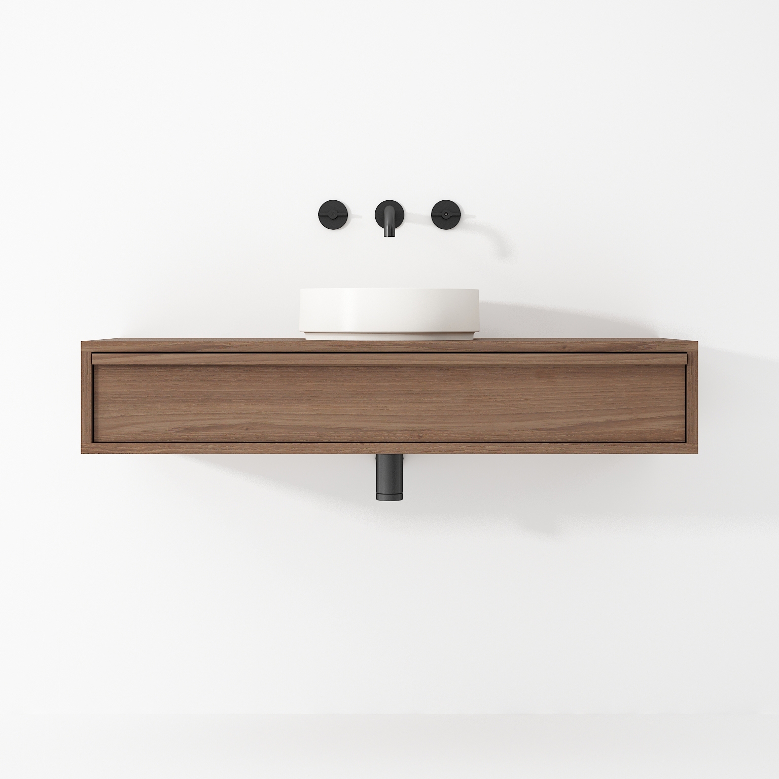 Milo HANGING WASHBASIN WITH LONG DRAWER