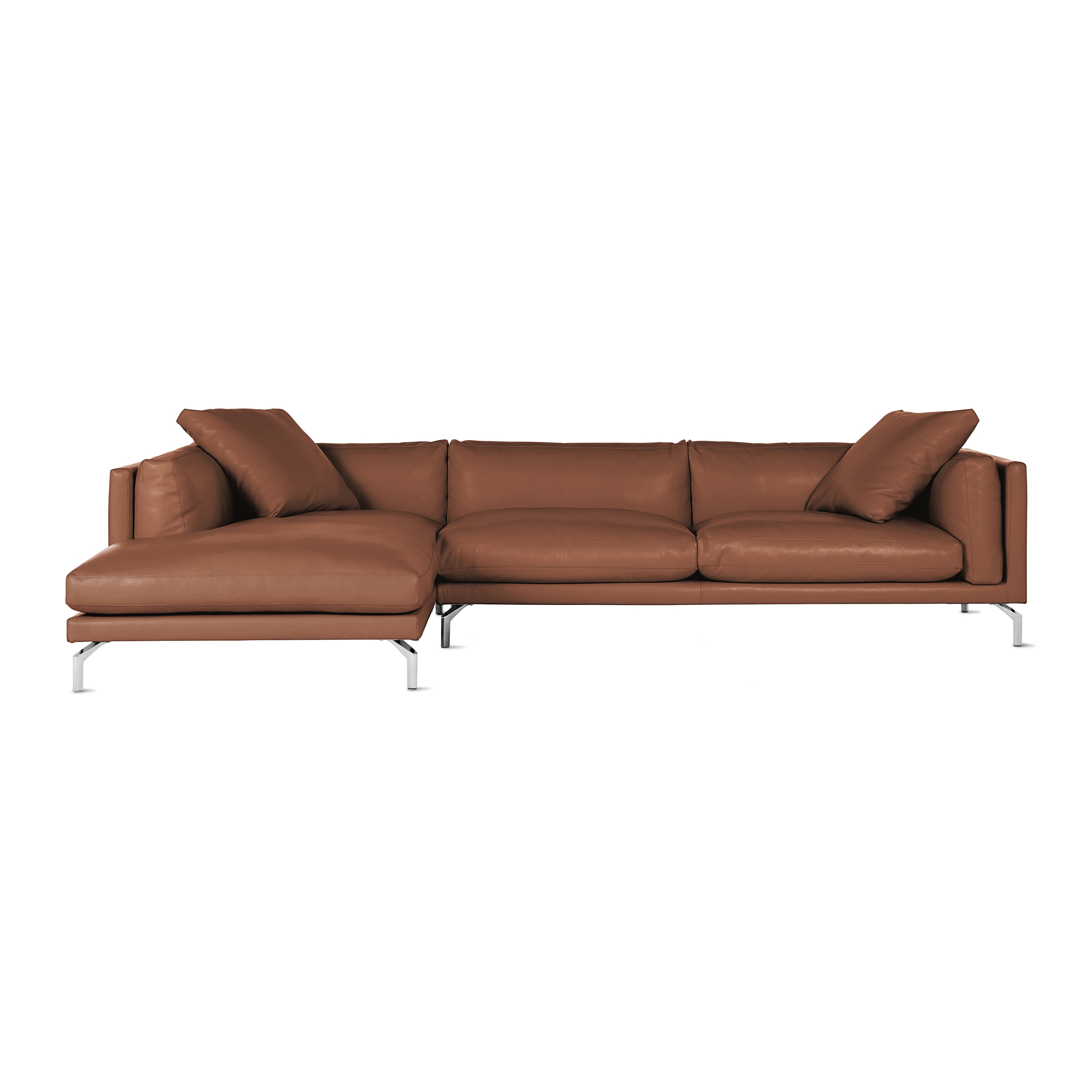 Mostrar el producto Como Sectional Chaise in Leather, Left del fabricante Design Within Reach