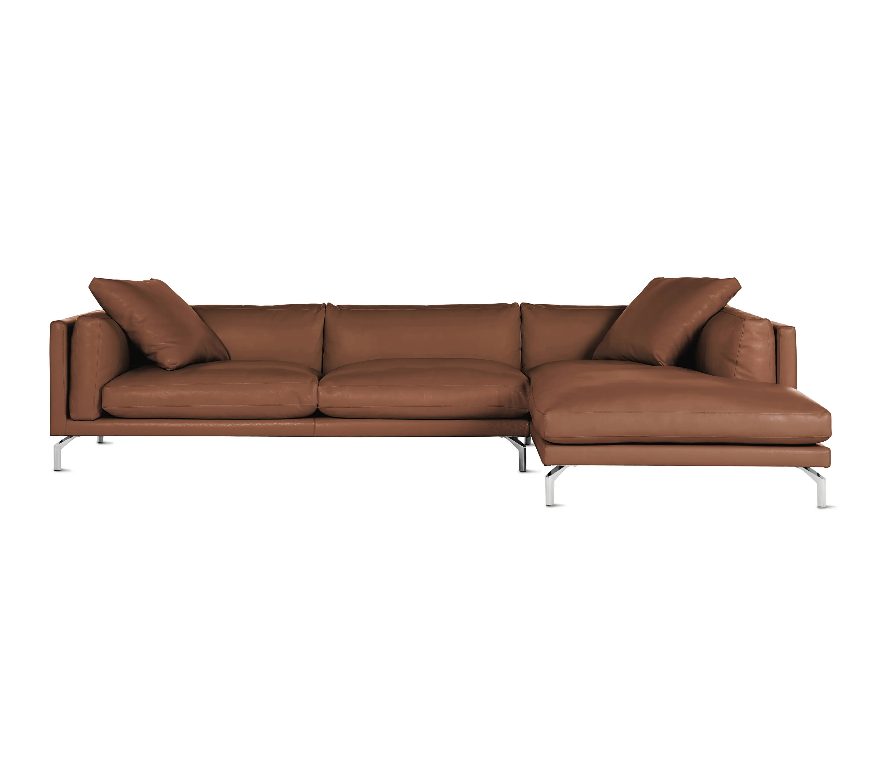 Design Within Reach - Como Sectional Chaise in Leather, Right