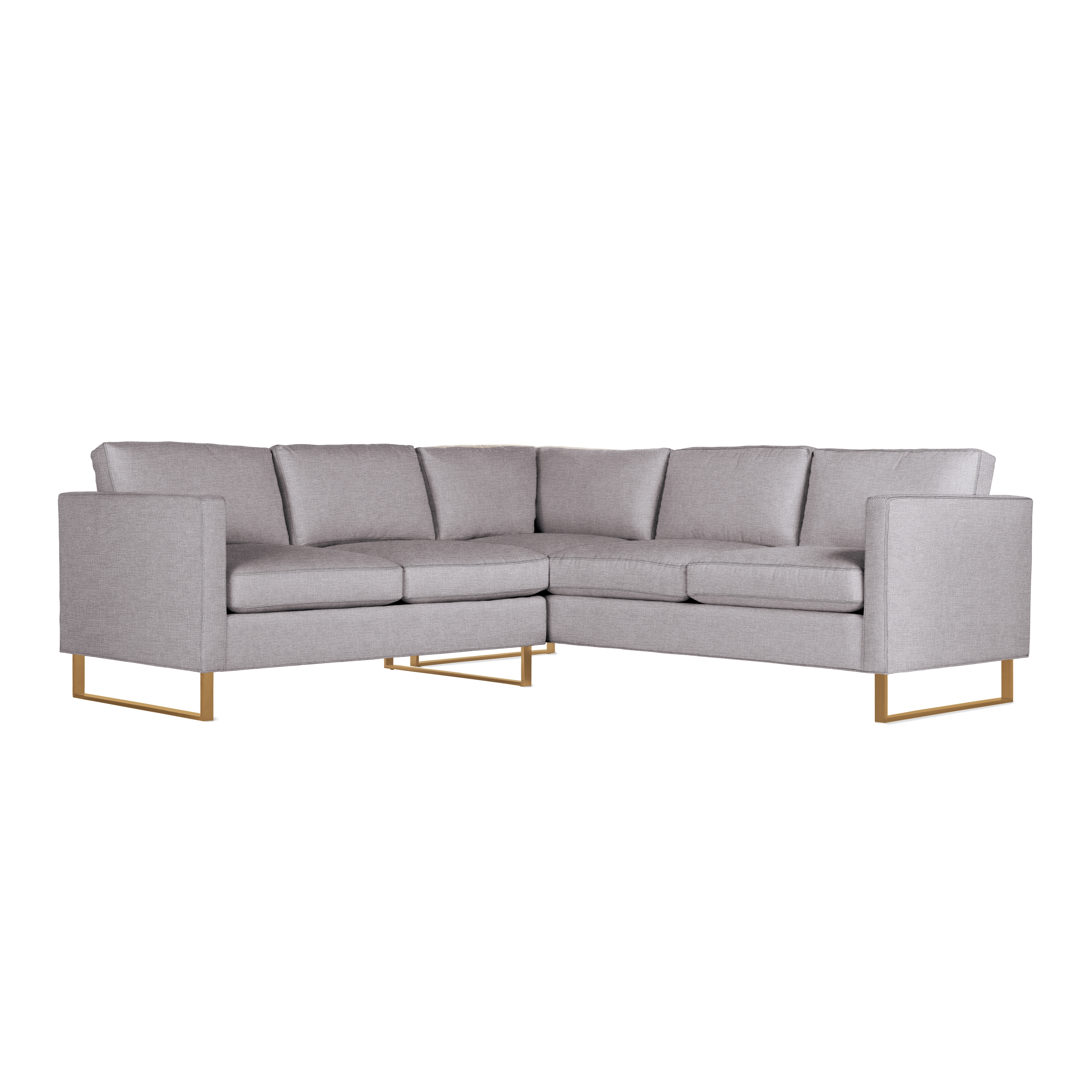 Display product Goodland Small Sectional in Fabric, Bronze Legs from manufacturer Design Within Reach