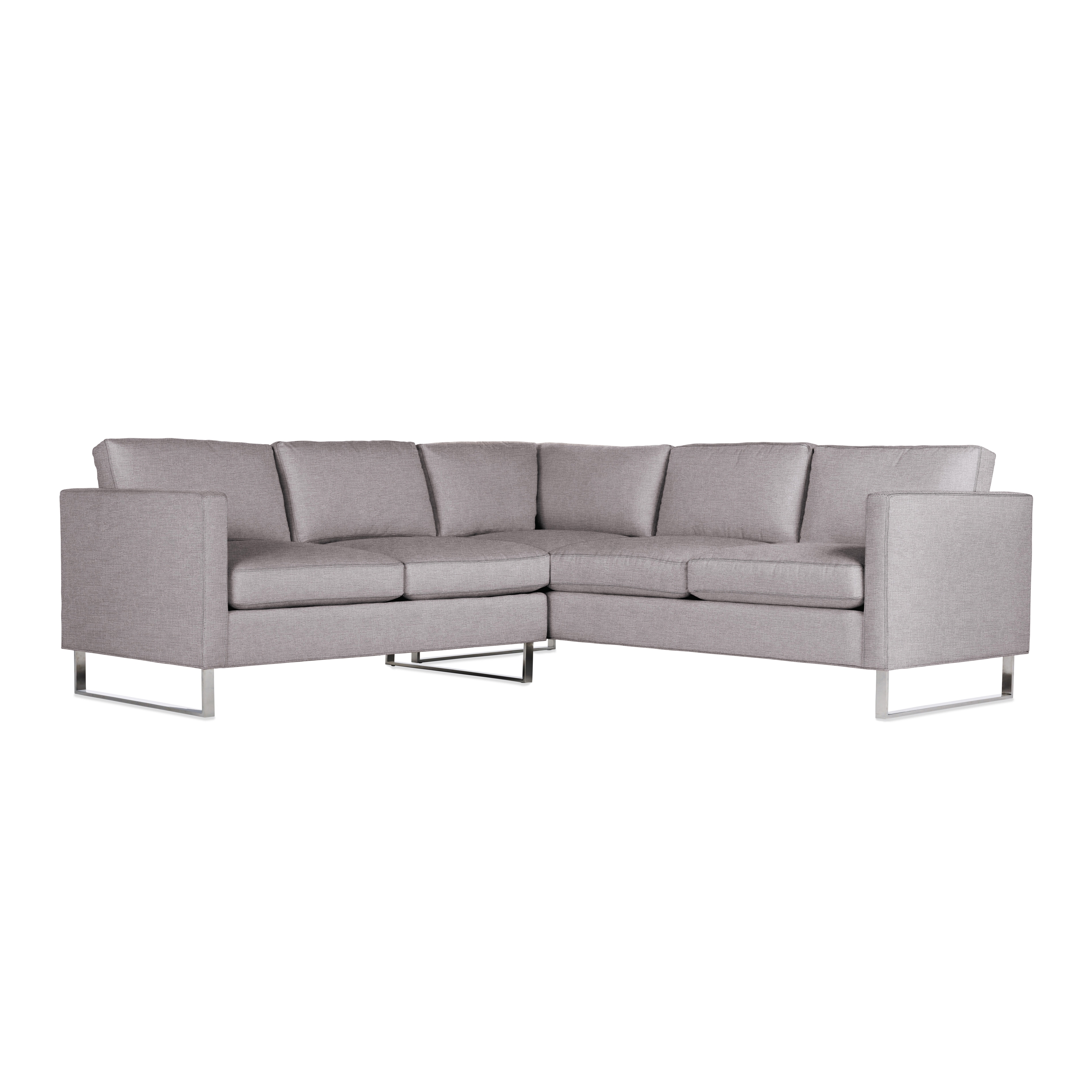 Display product Goodland Small Sectional in Fabric, Stainless Legs from manufacturer Design Within Reach