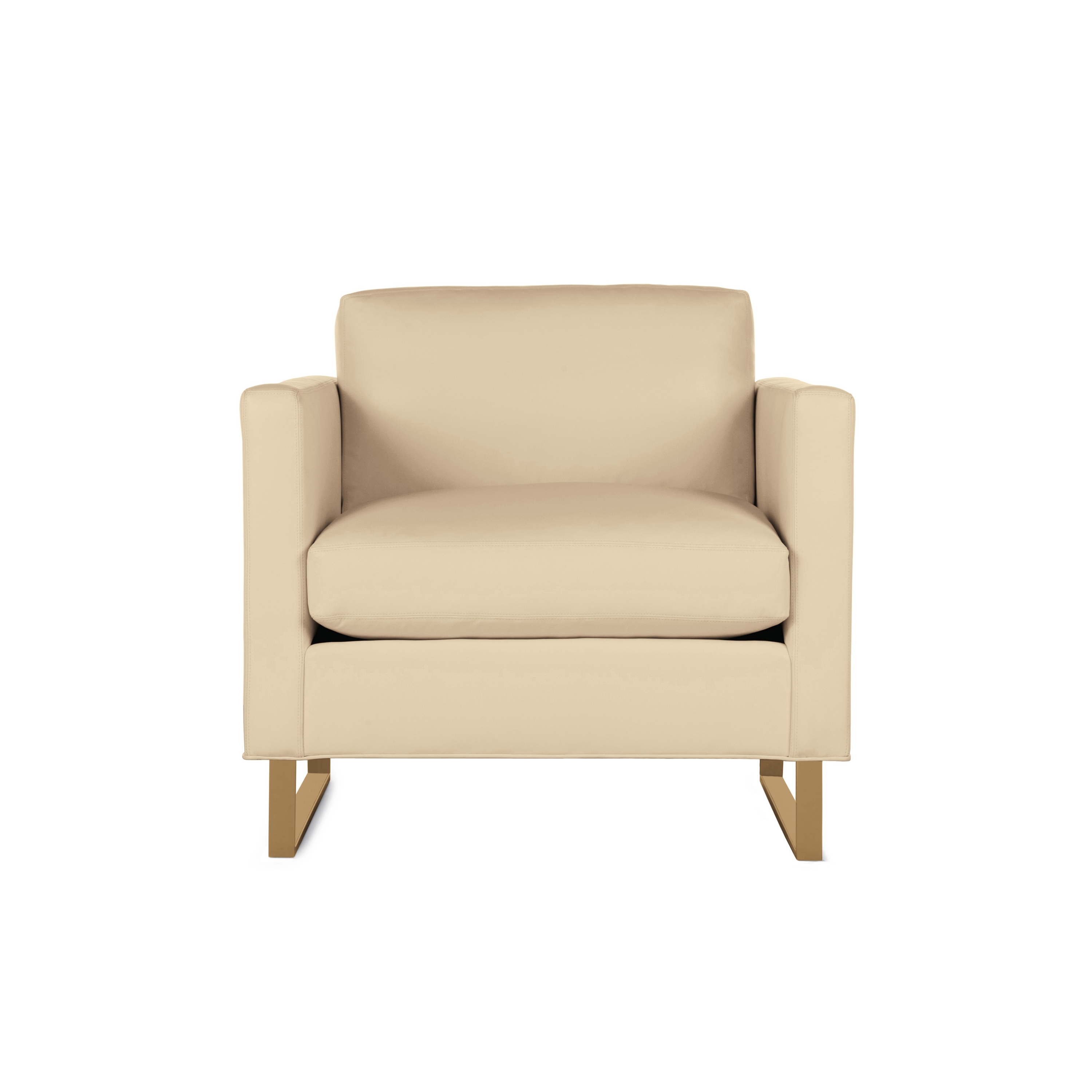 Display product Goodland Armchair in Leather, Bronze Legs from manufacturer Design Within Reach