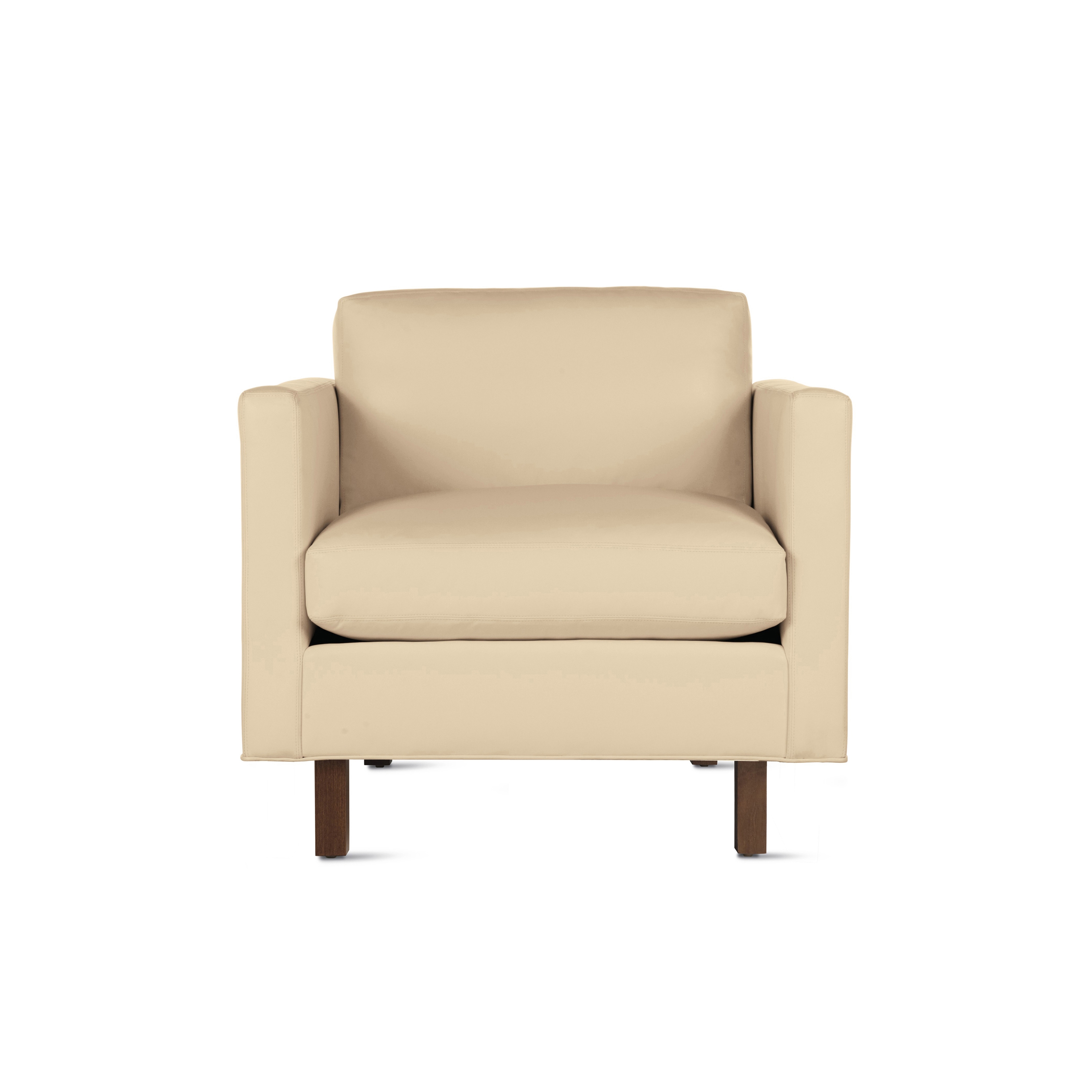 Display product Goodland Armchair in Leather, Walnut Legs from manufacturer Design Within Reach