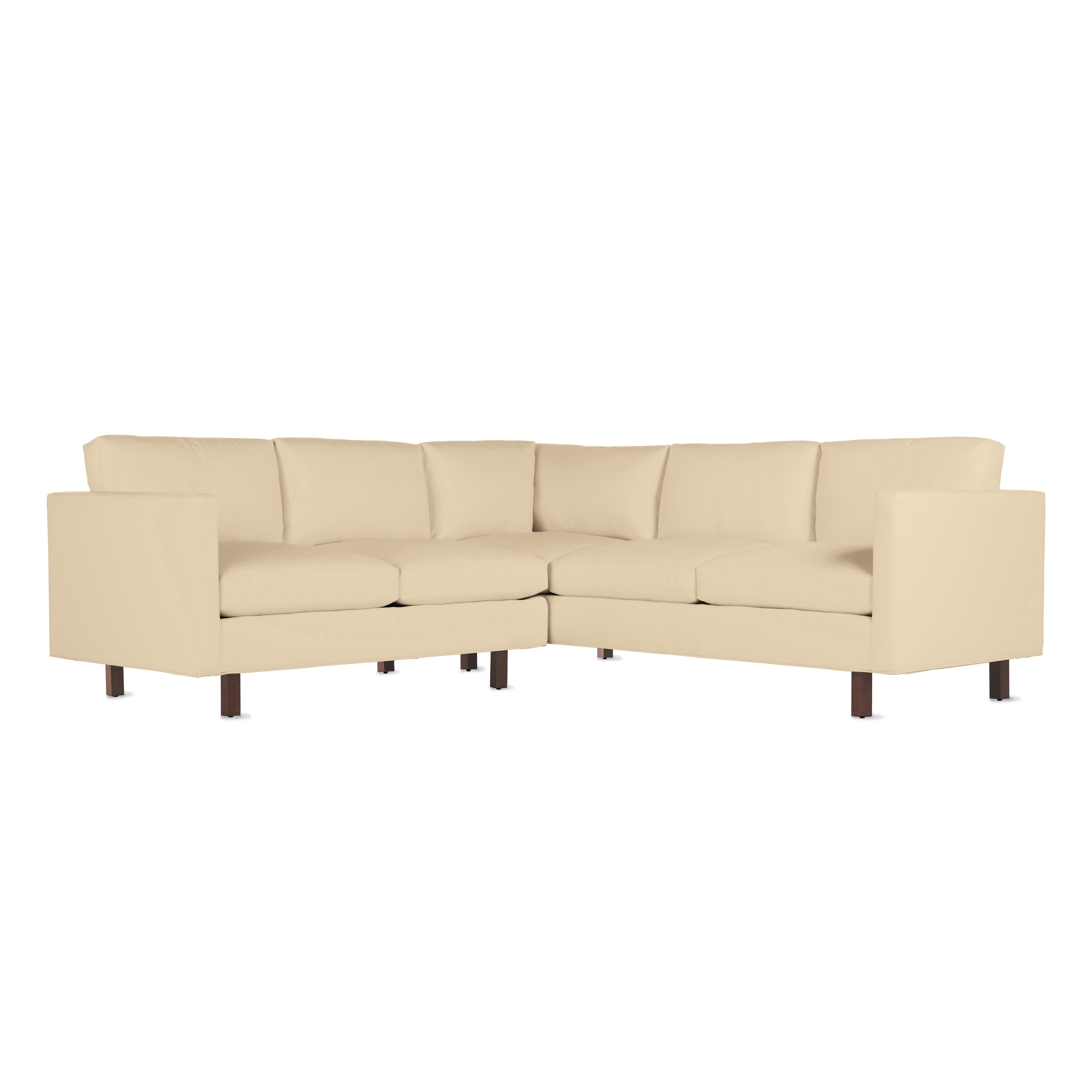 Mostrar el producto Goodland Small Sectional in Leather, Walnut Legs del fabricante Design Within Reach