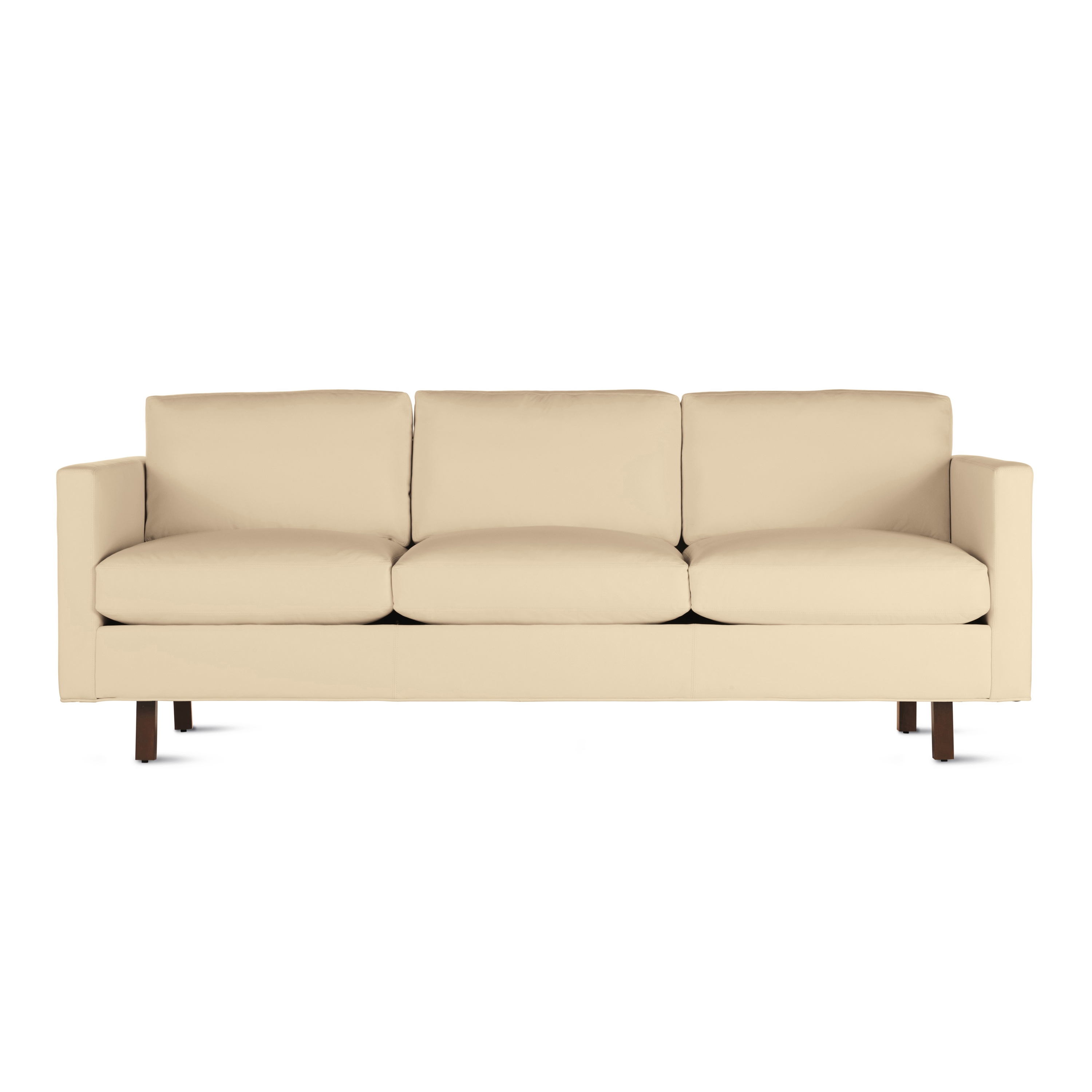Display product Goodland Sofa in Leather, Walnut Legs from manufacturer Design Within Reach